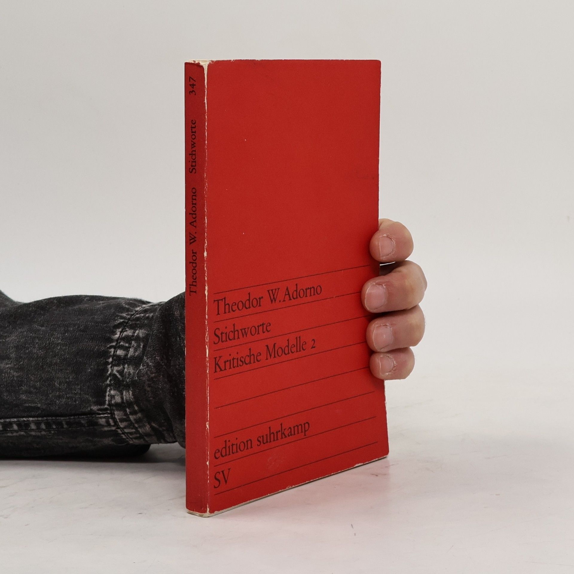 Theodor Wiesengrund Adorno Stichworte. Kritische Modelle 2