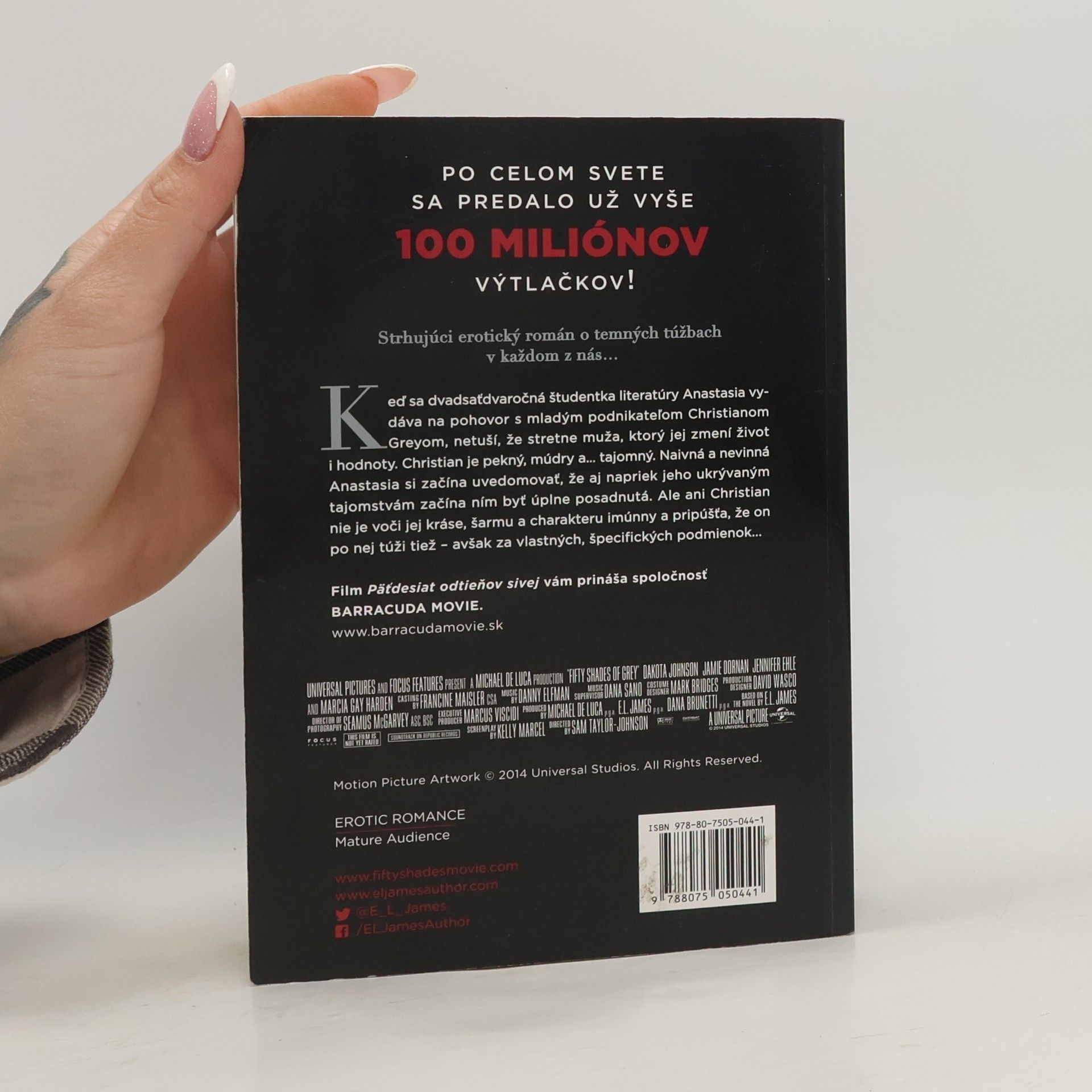 E. L. James Päťdesiat odtieňov sivej