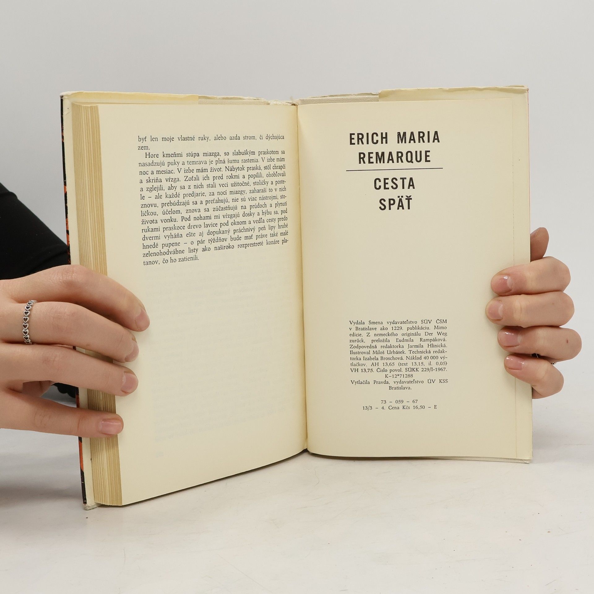 Erich Maria Remarque Cesta späť