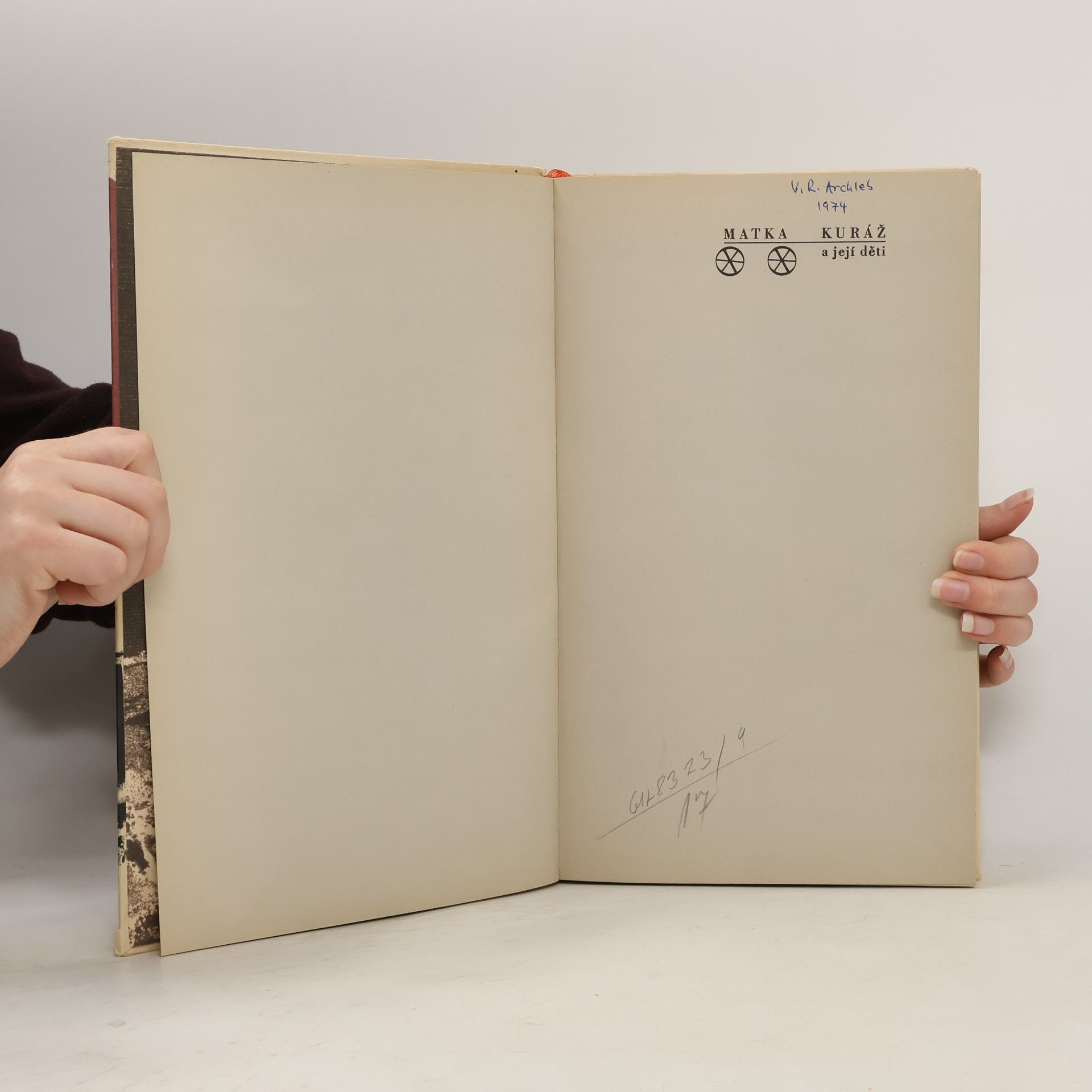 Bertolt Brecht Matka Kuráž a její děti. Kronika z třicetileté války