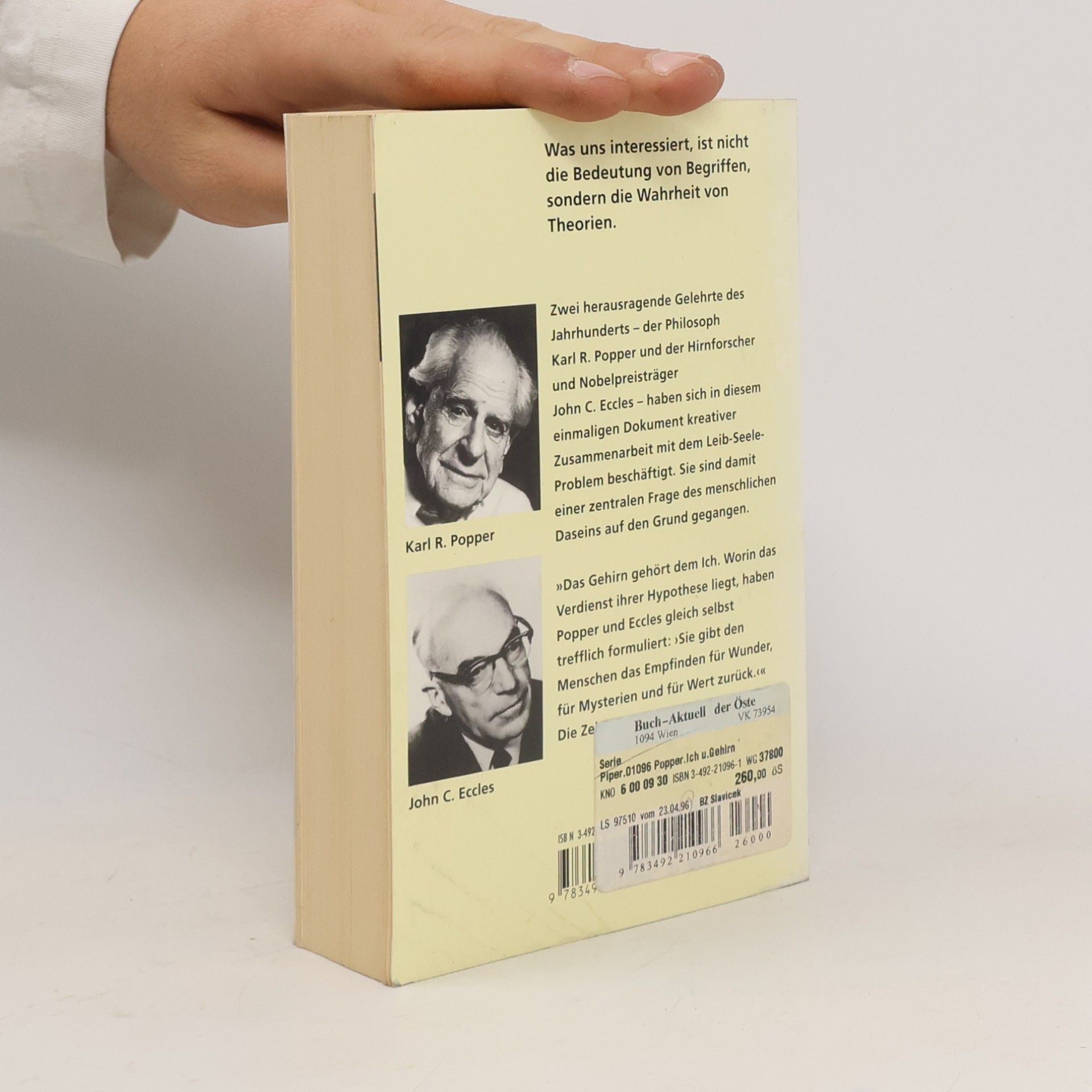 Karl R. Popper Das Ich und sein Gehirn
