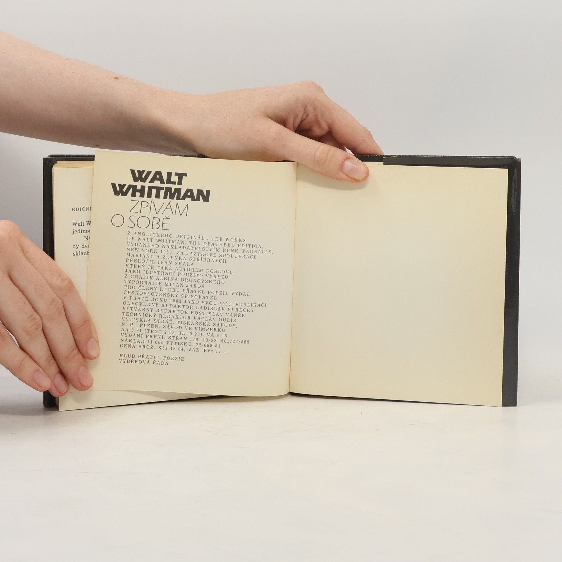 Walt Whitman Zpívám o sobě