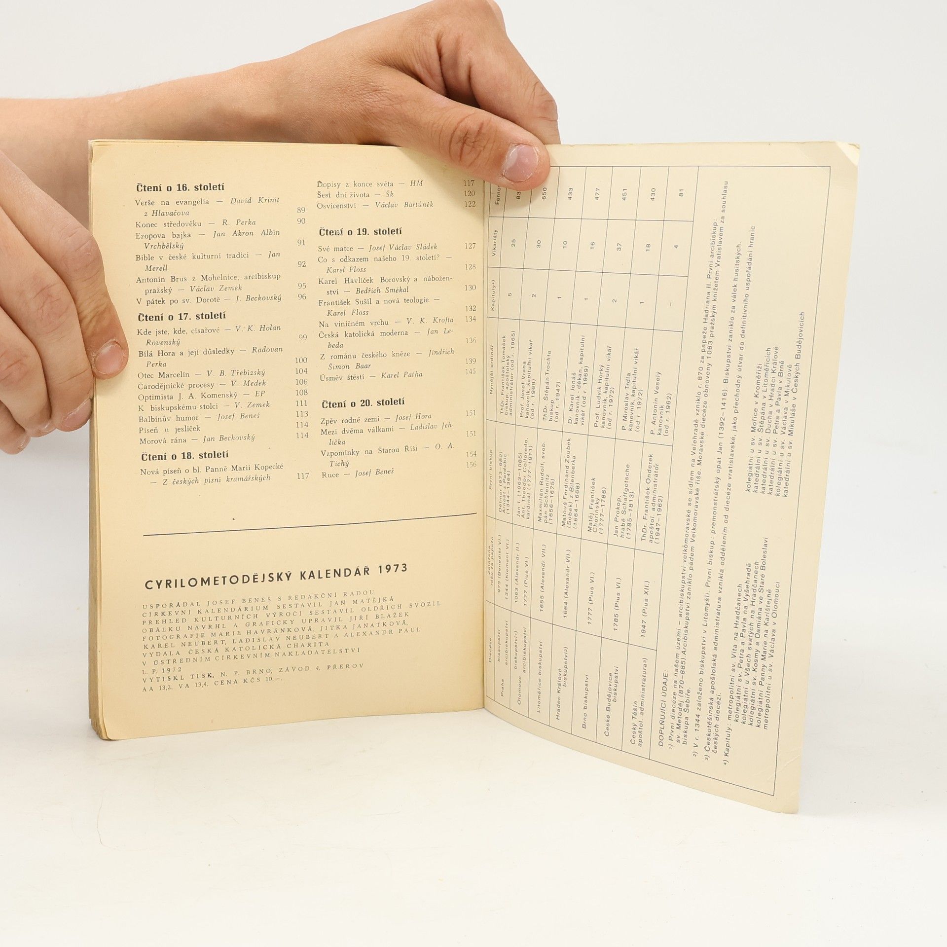 Various authors Cyrilometodějský kalendář 1973