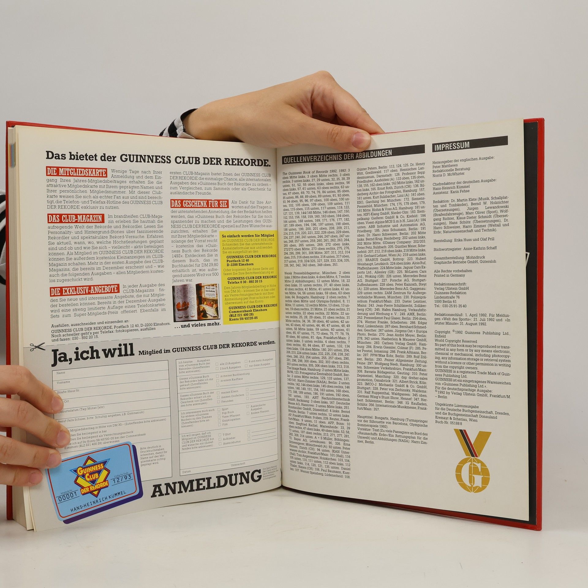 Kolektiv autorů Das Neune Guinnesss. Buch Der Rekorde 1993