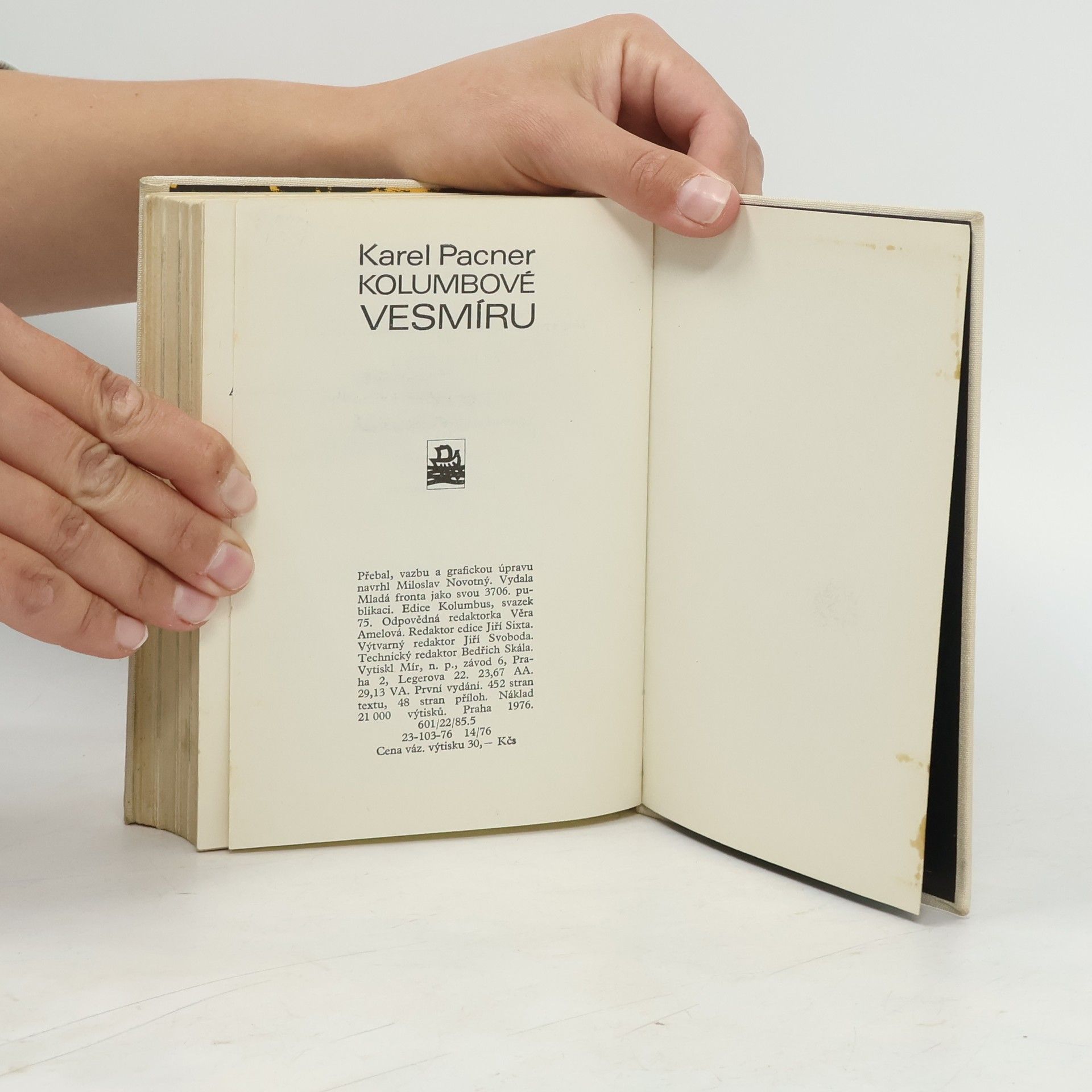 Karel Pacner Kolumbové vesmíru