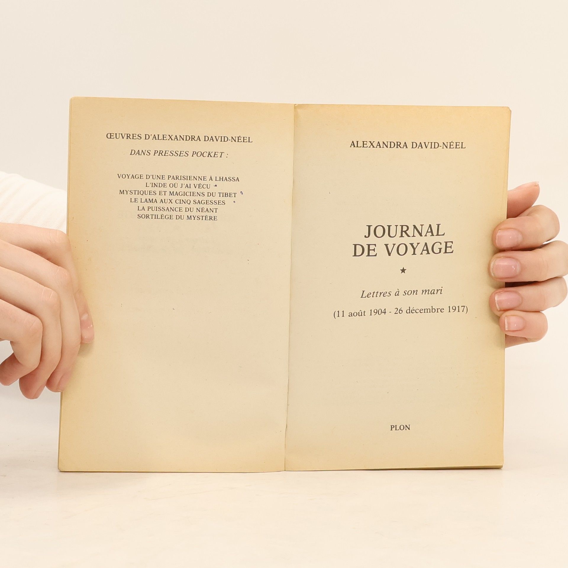Alexandra David Neel Journal de voyage