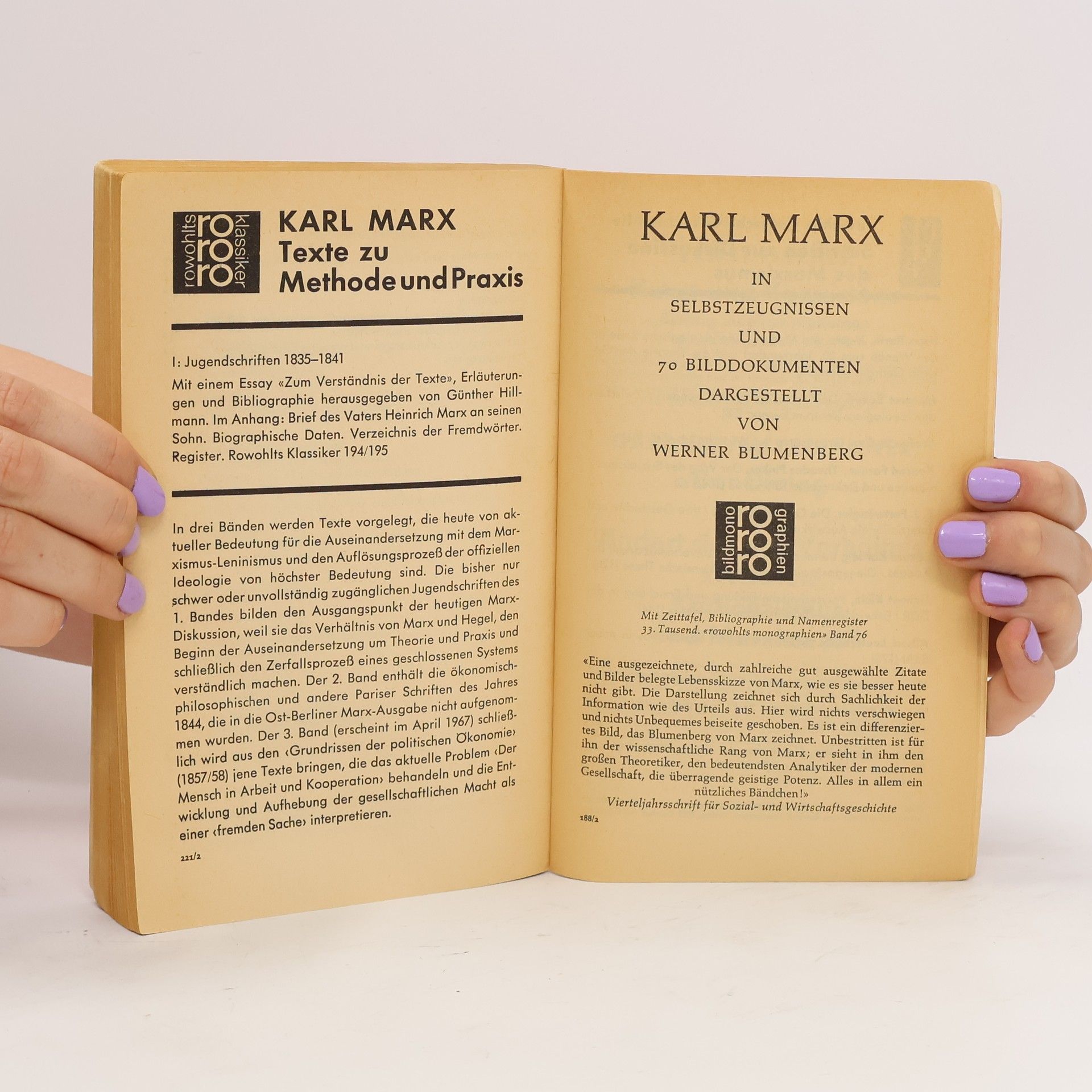 Karl Marx Texte zu Methode und Praxis II
