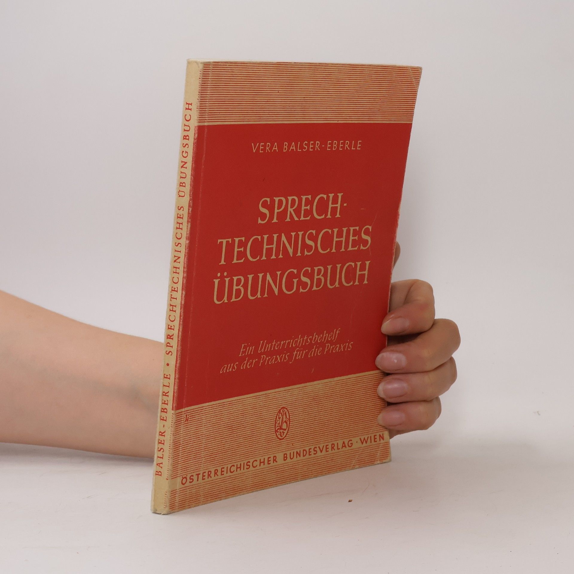 Vera Balser Eberle Sprechtechnisches Übungsbuch