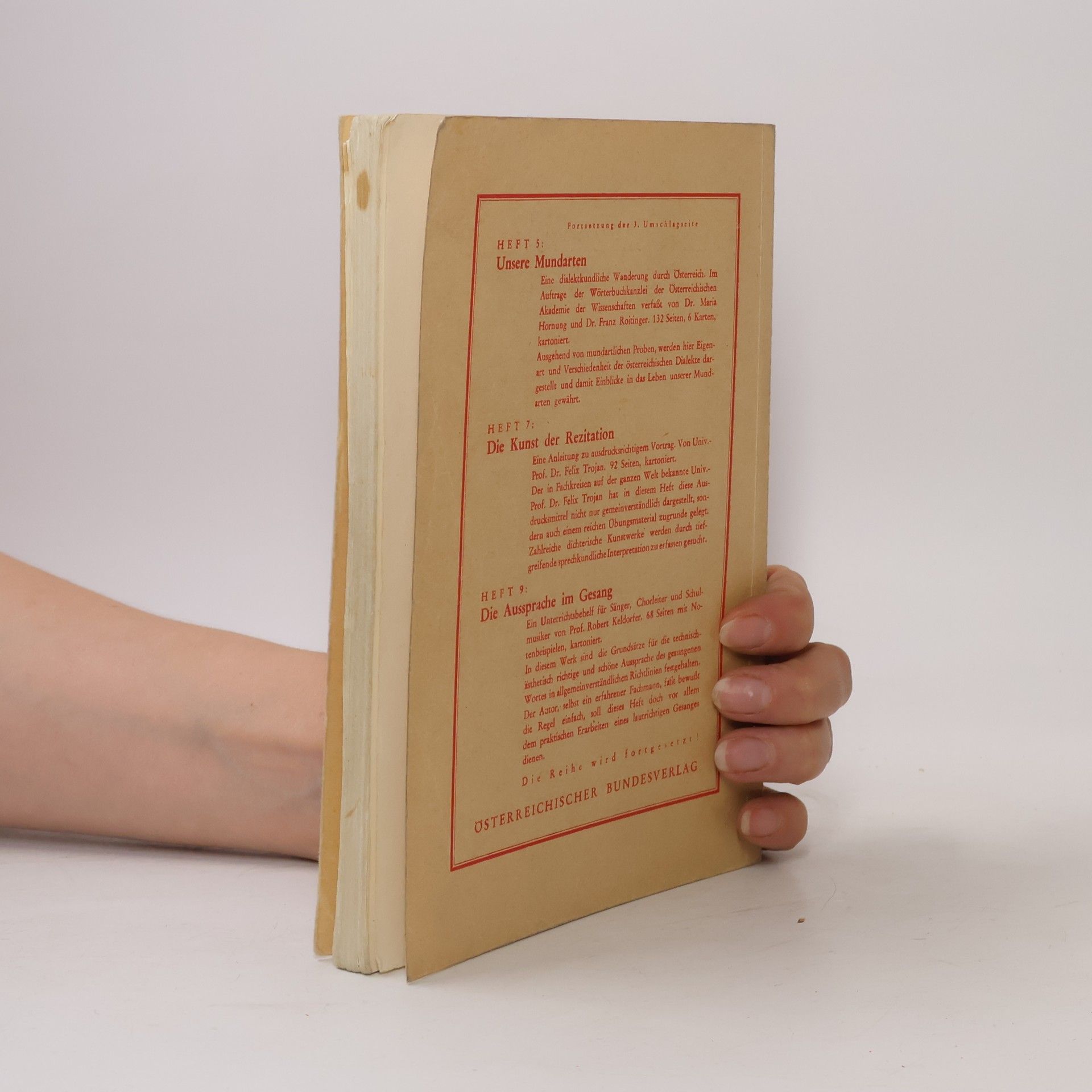 Vera Balser Eberle Sprechtechnisches Übungsbuch