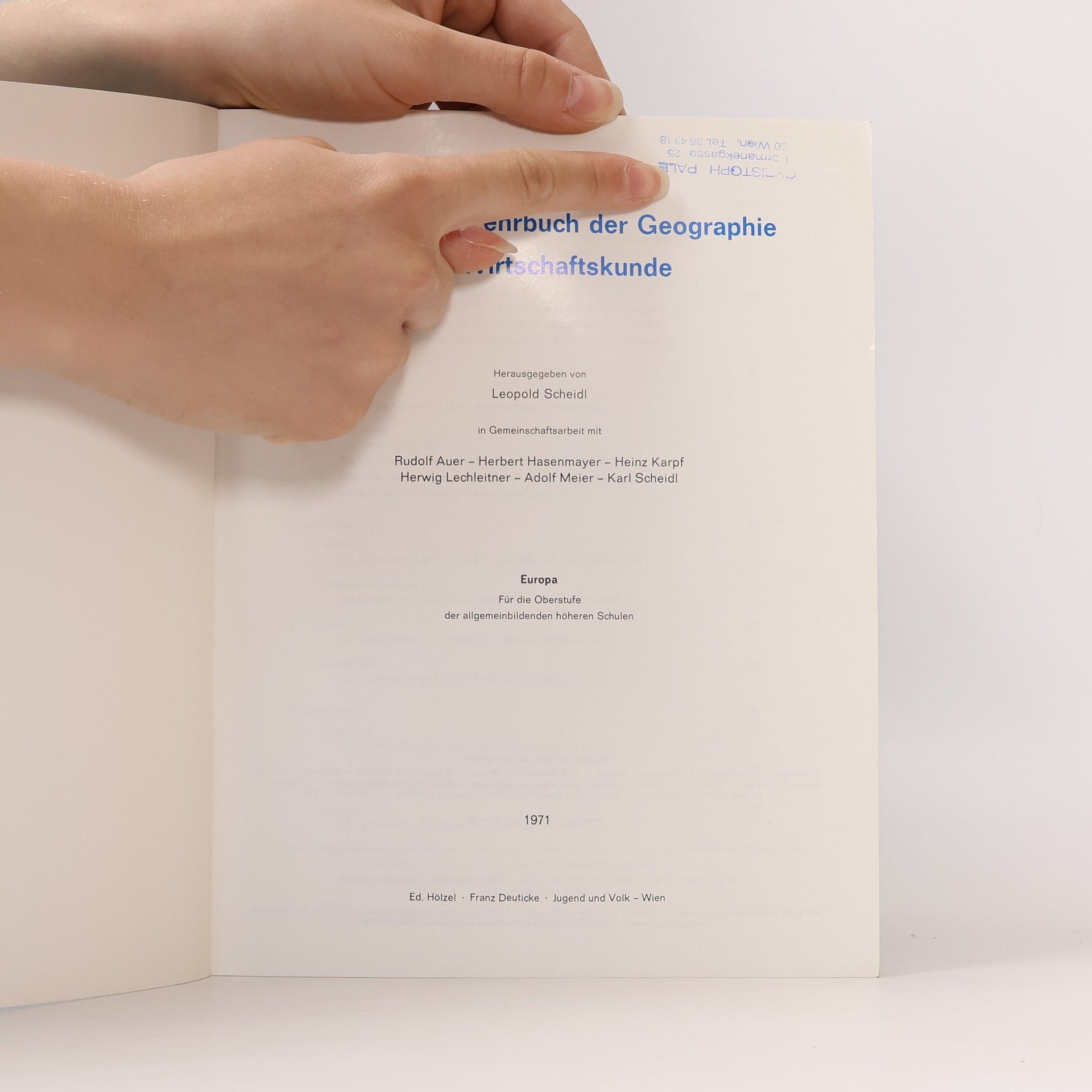 Autorenkollektiv Seydlitz - Lehrbuch der Geographie und Wirtschaftskunde. Europa