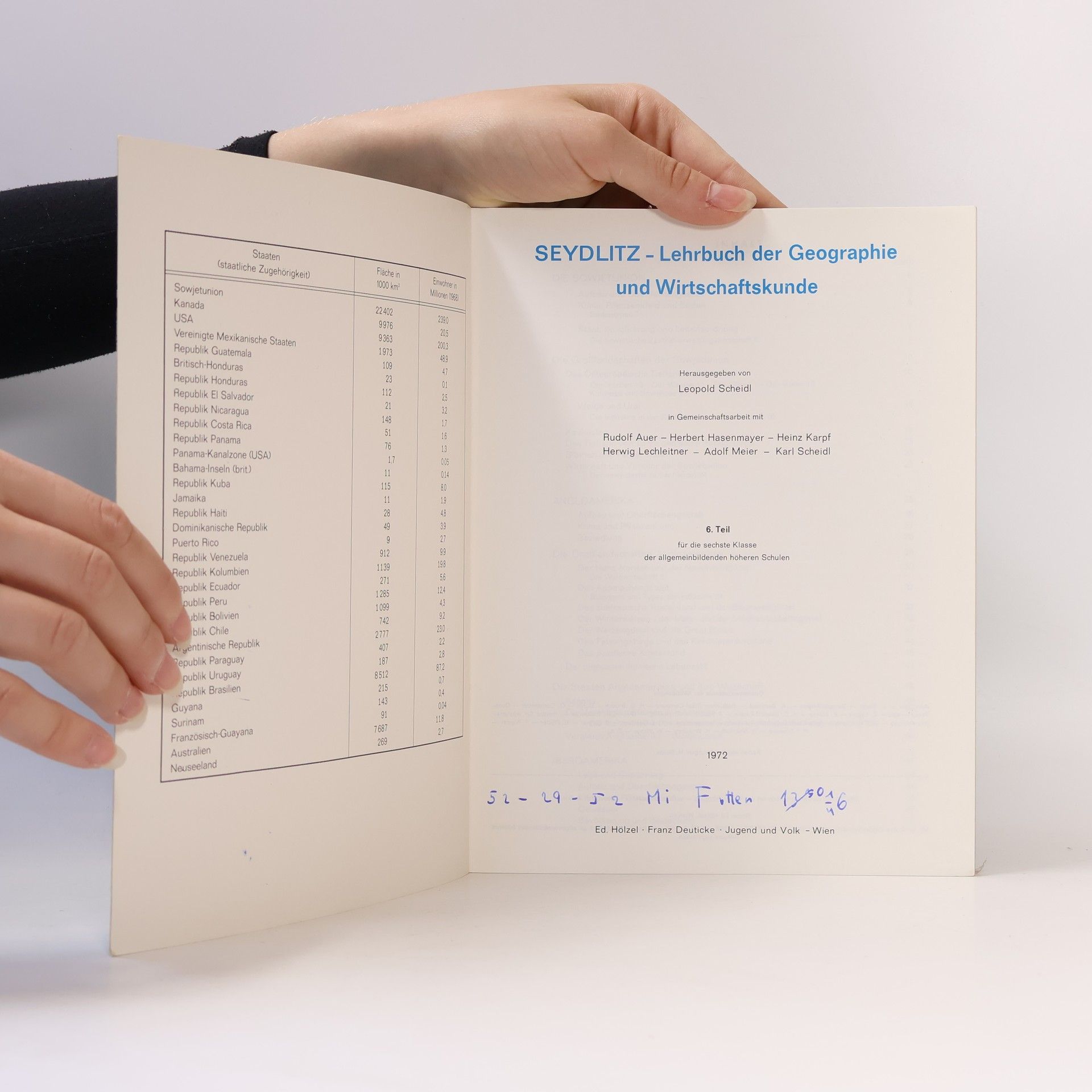 Leopold G. Scheidl Seydlitz - Lehrbuch der Geographie und Wirtschaftskunde