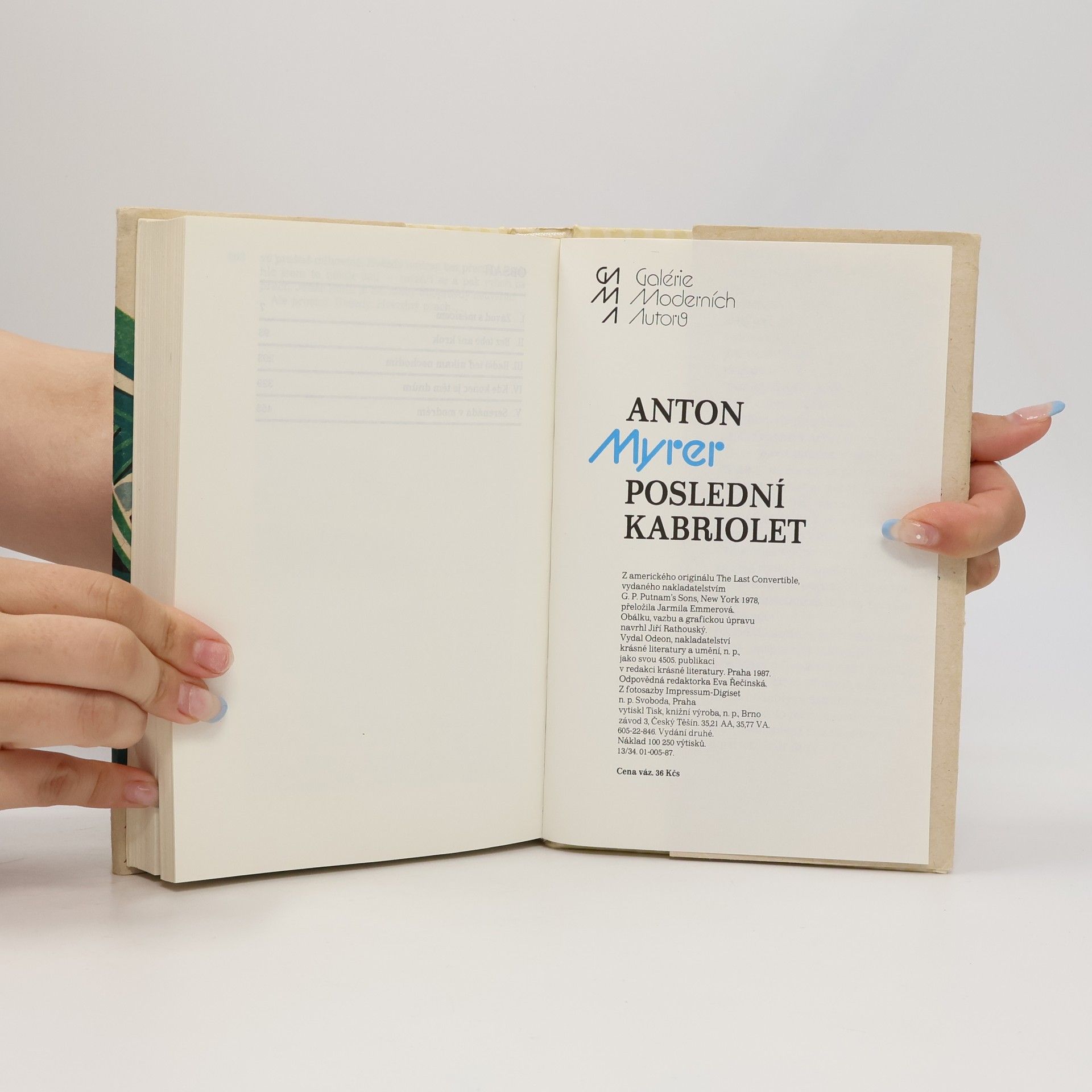 Anton Myrer Poslední kabriolet