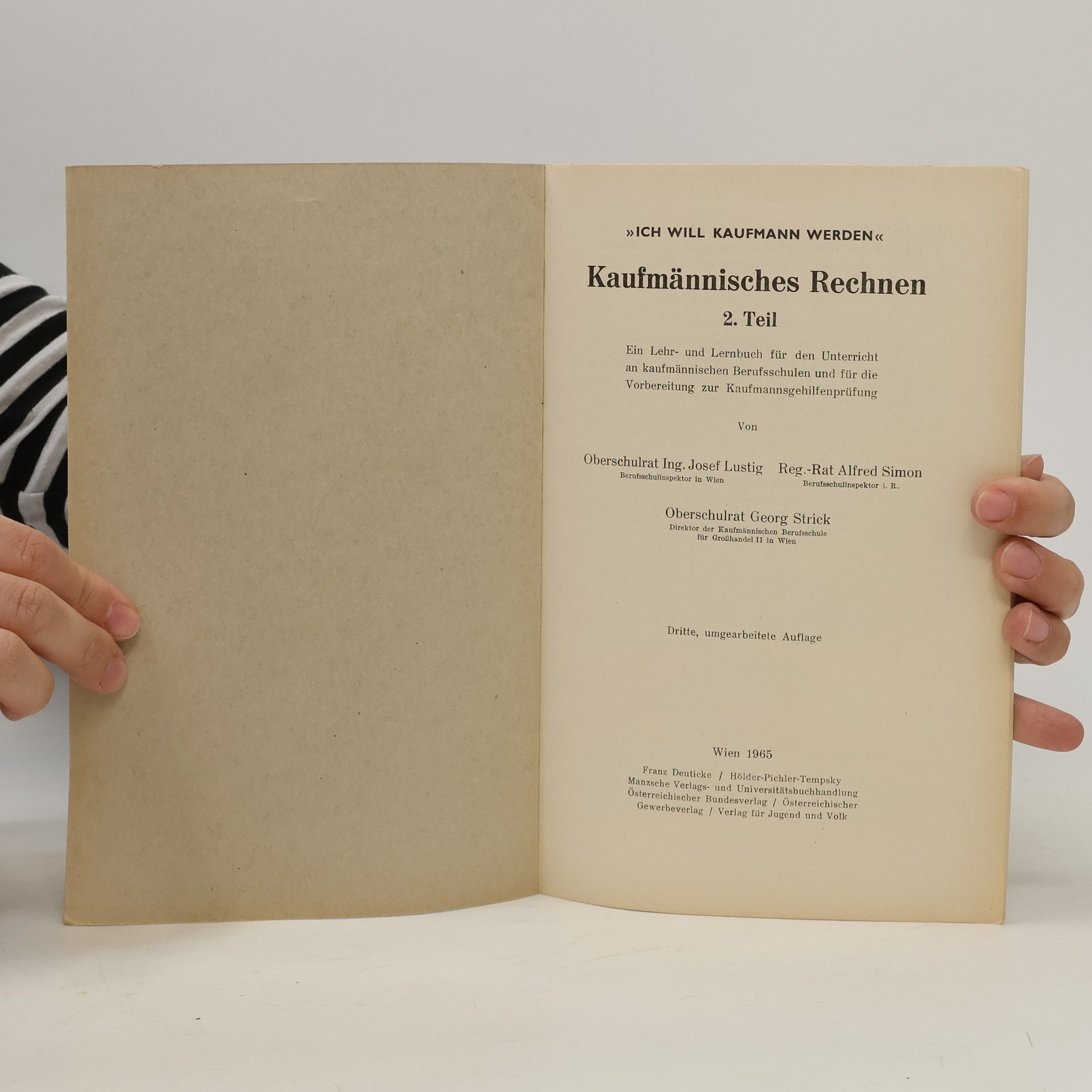 Josef Lustig Kaufmännisches Rechnen 2