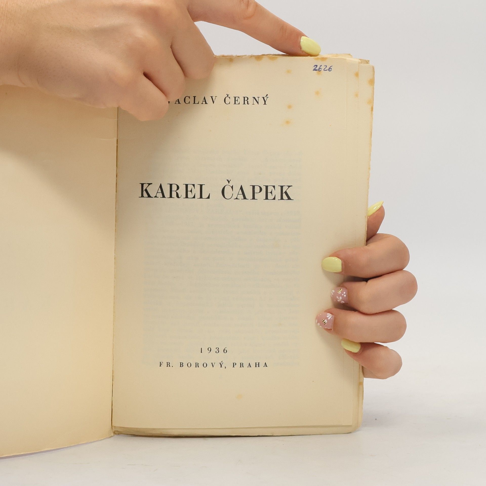 Václav Černý Karel Čapek