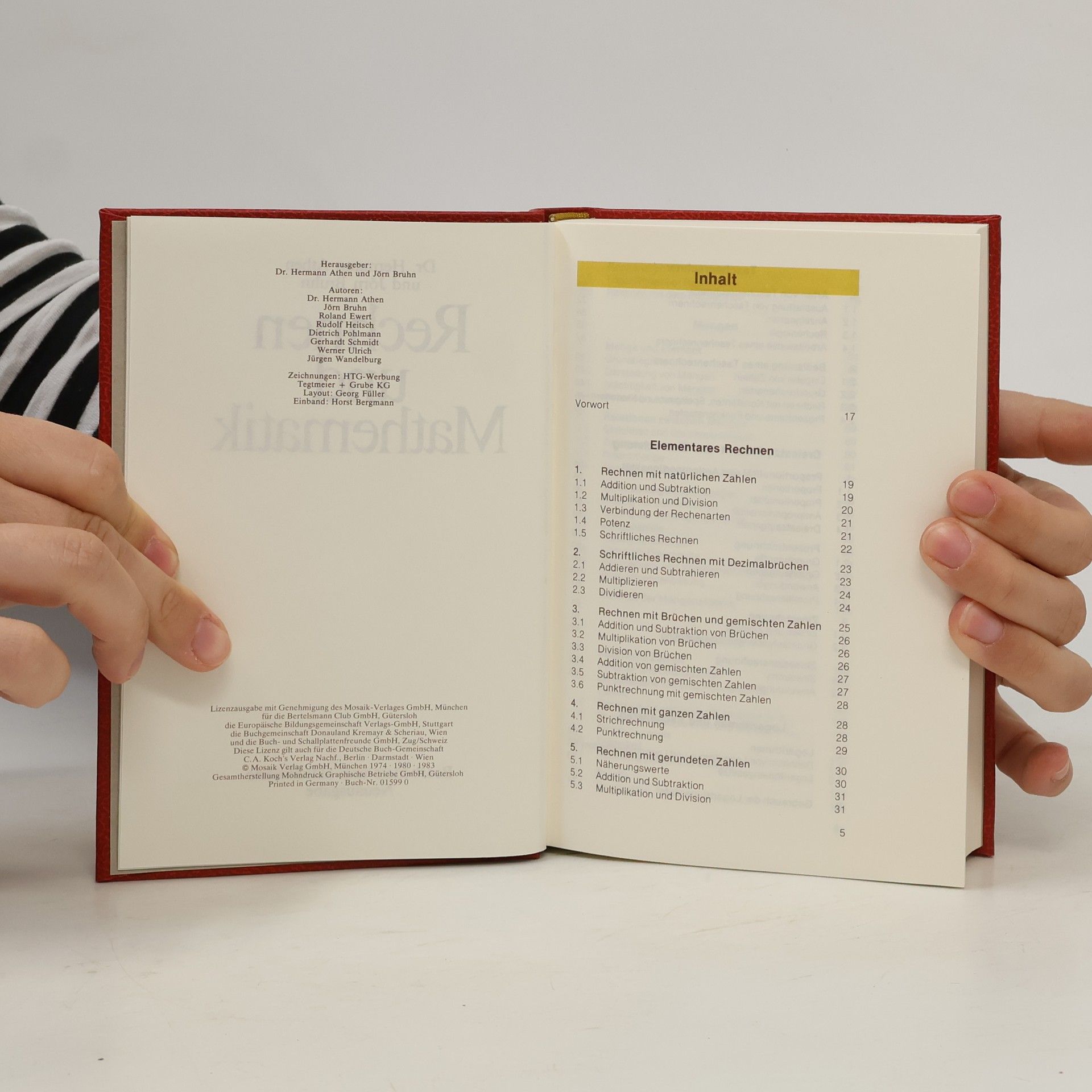 Hermann Athen Rechen und Mathematik