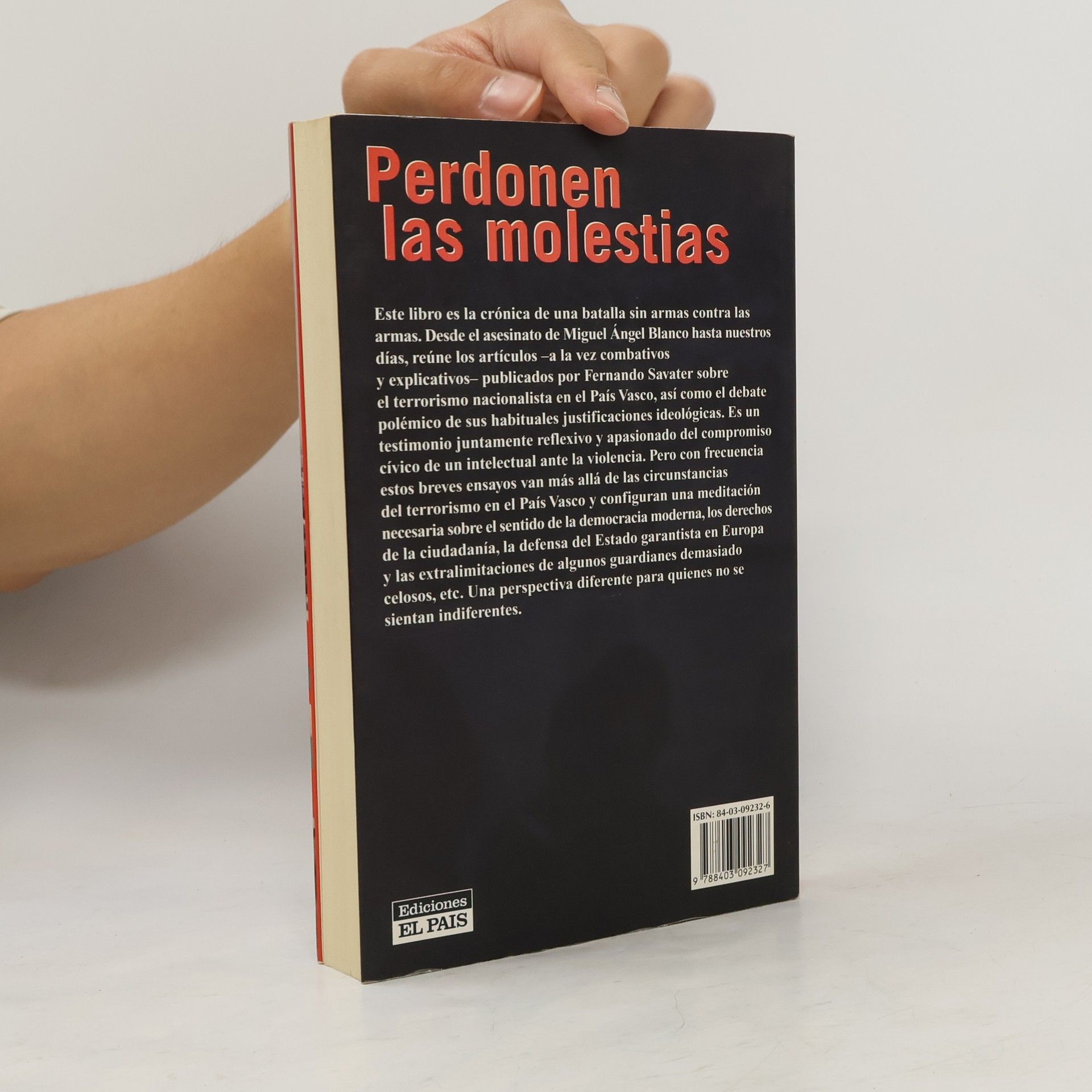 Fernando Savater Perdonen las molestias
