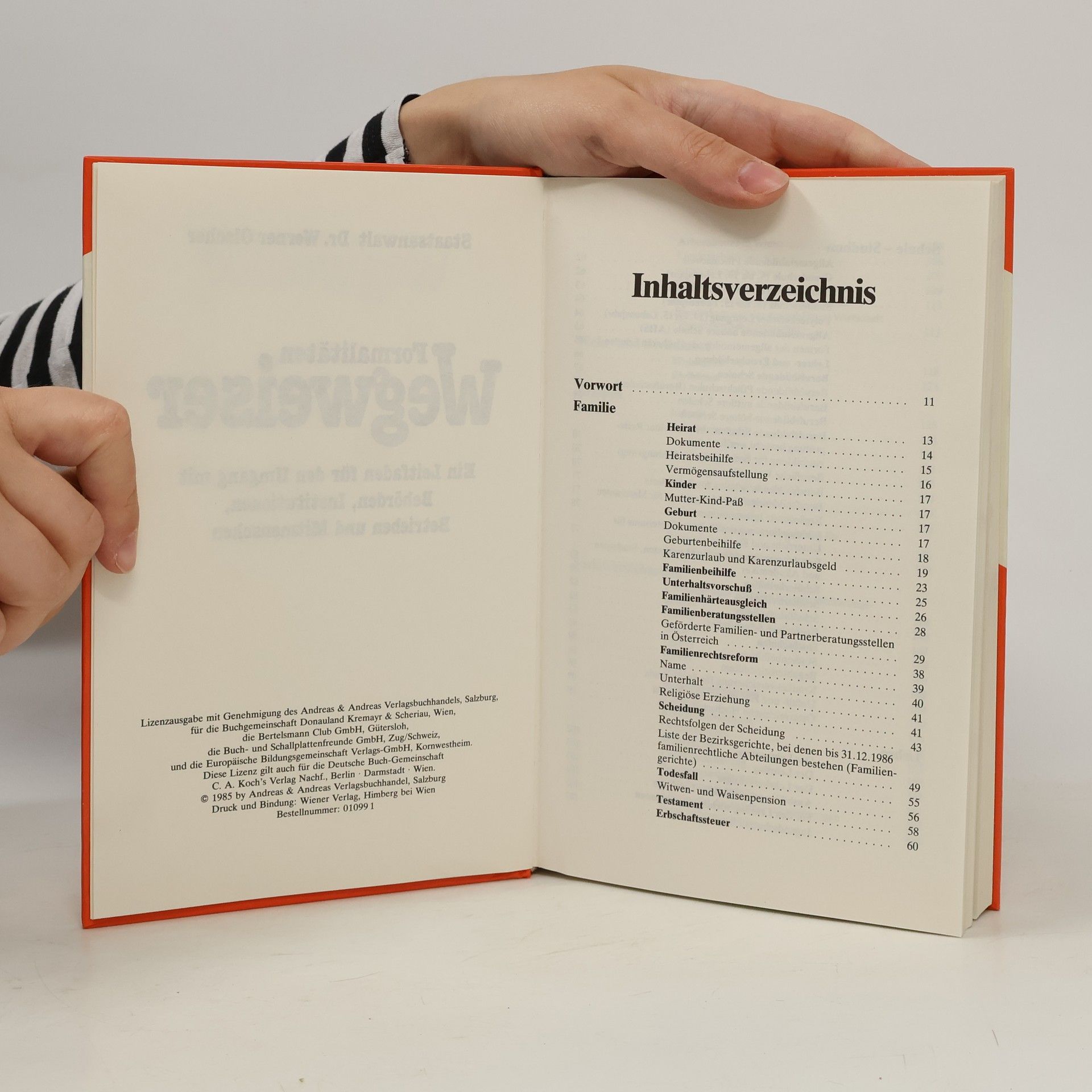 Dr. jur. Werner Olscher Formalitäten Wegweiser