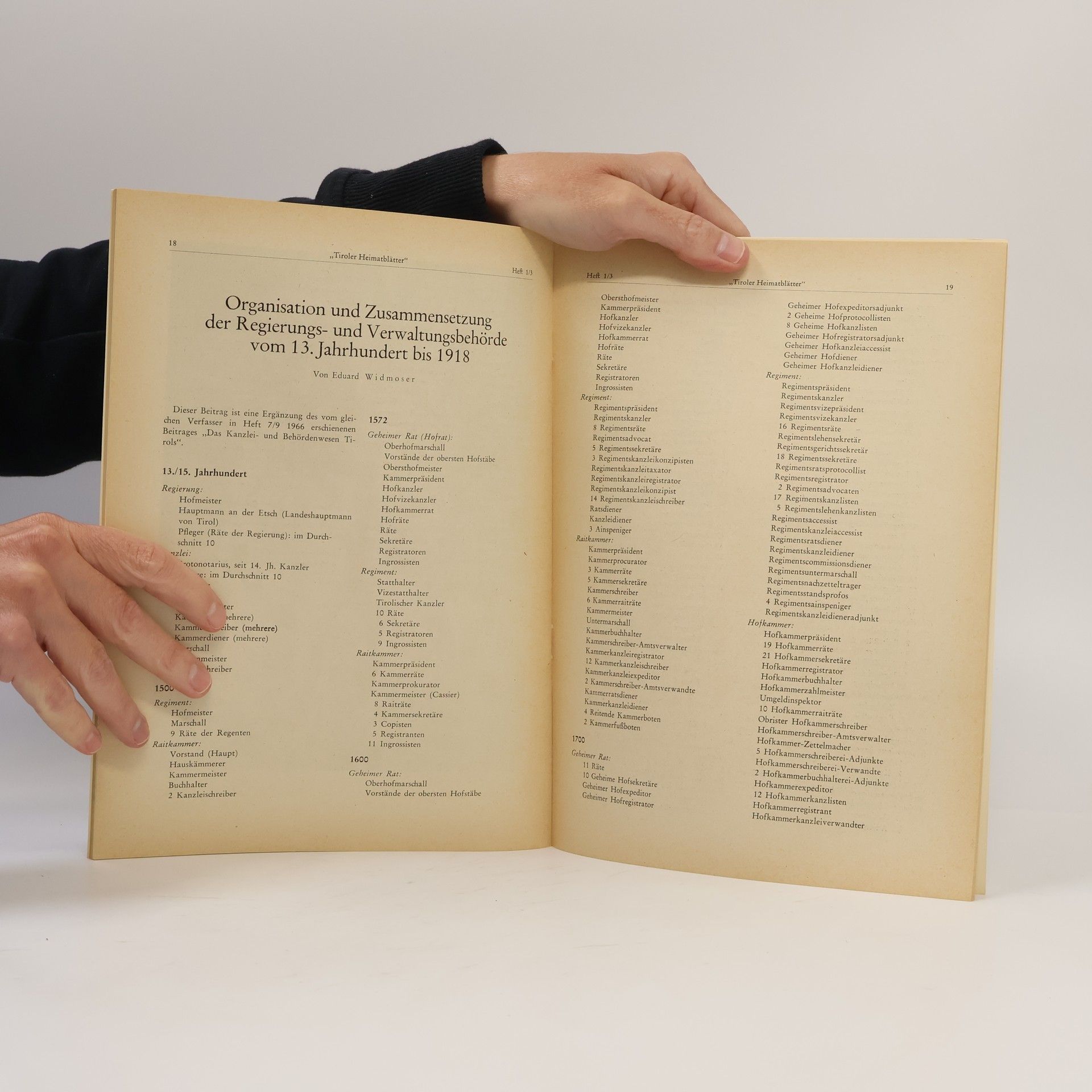 Autorenkollektiv Tiroler Heimatblätter 1-3