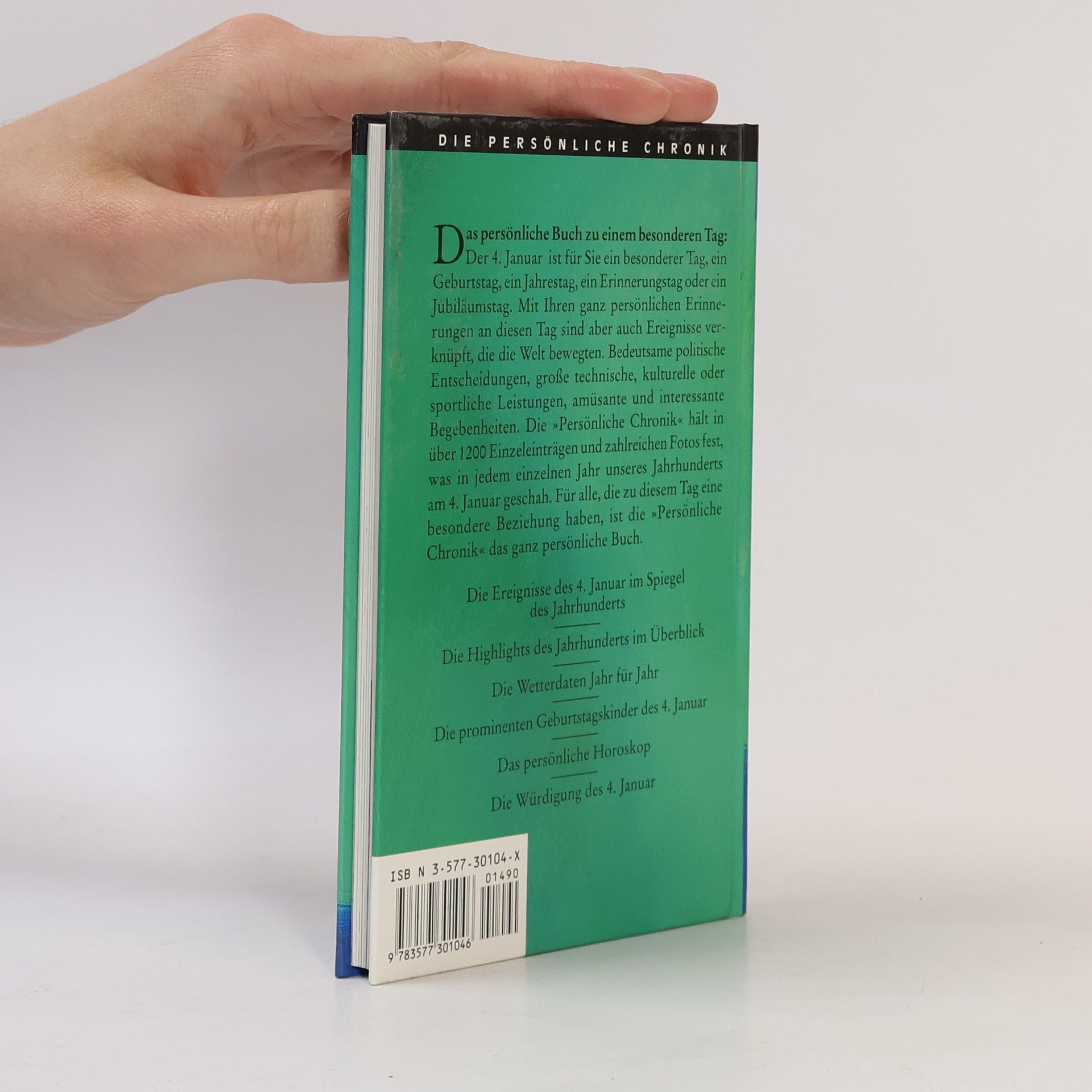 Collectif d'auteurs Das Buch vom 4. Januar