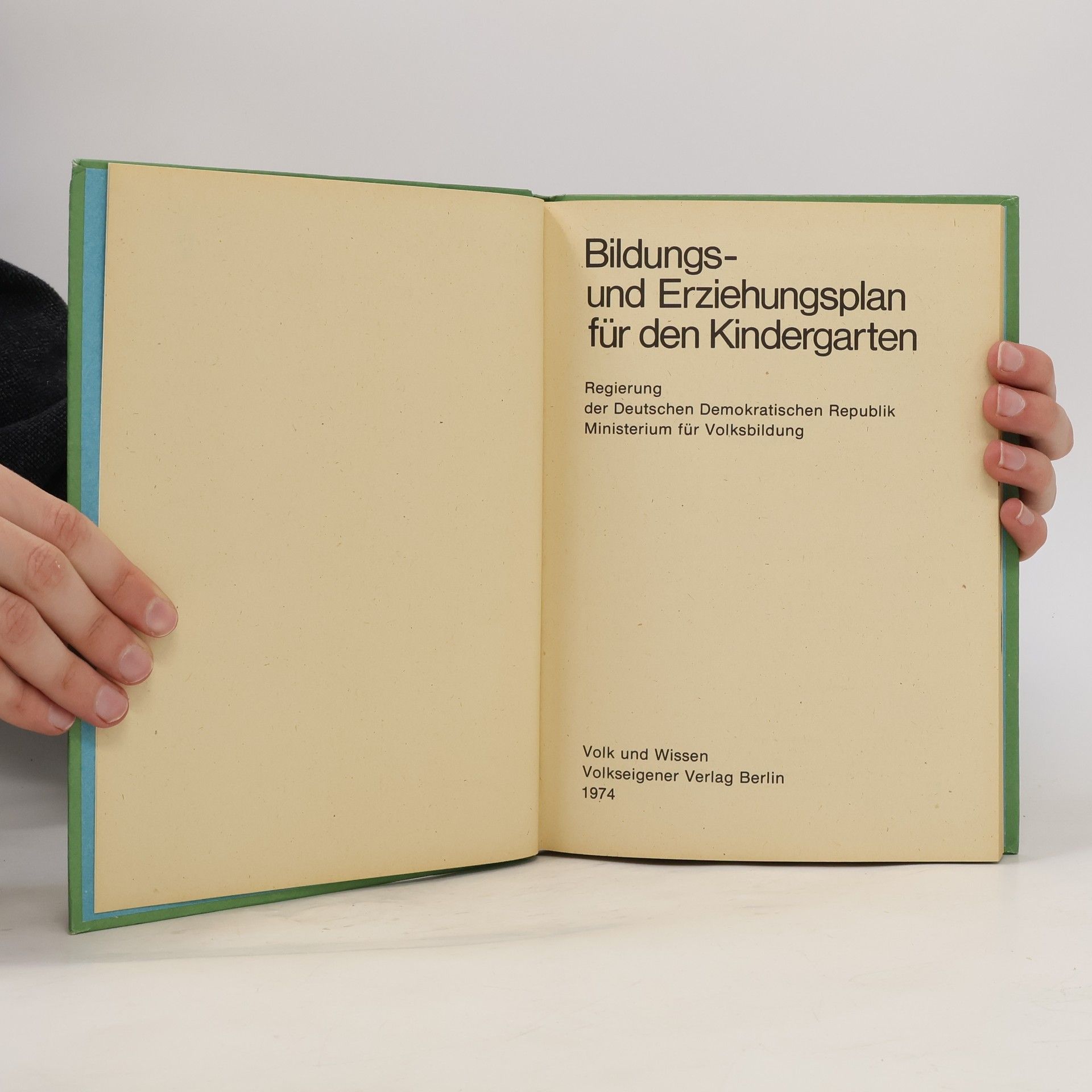 Autorenkollektiv Bildungs-und Erziehungsplan für den Kindergarten