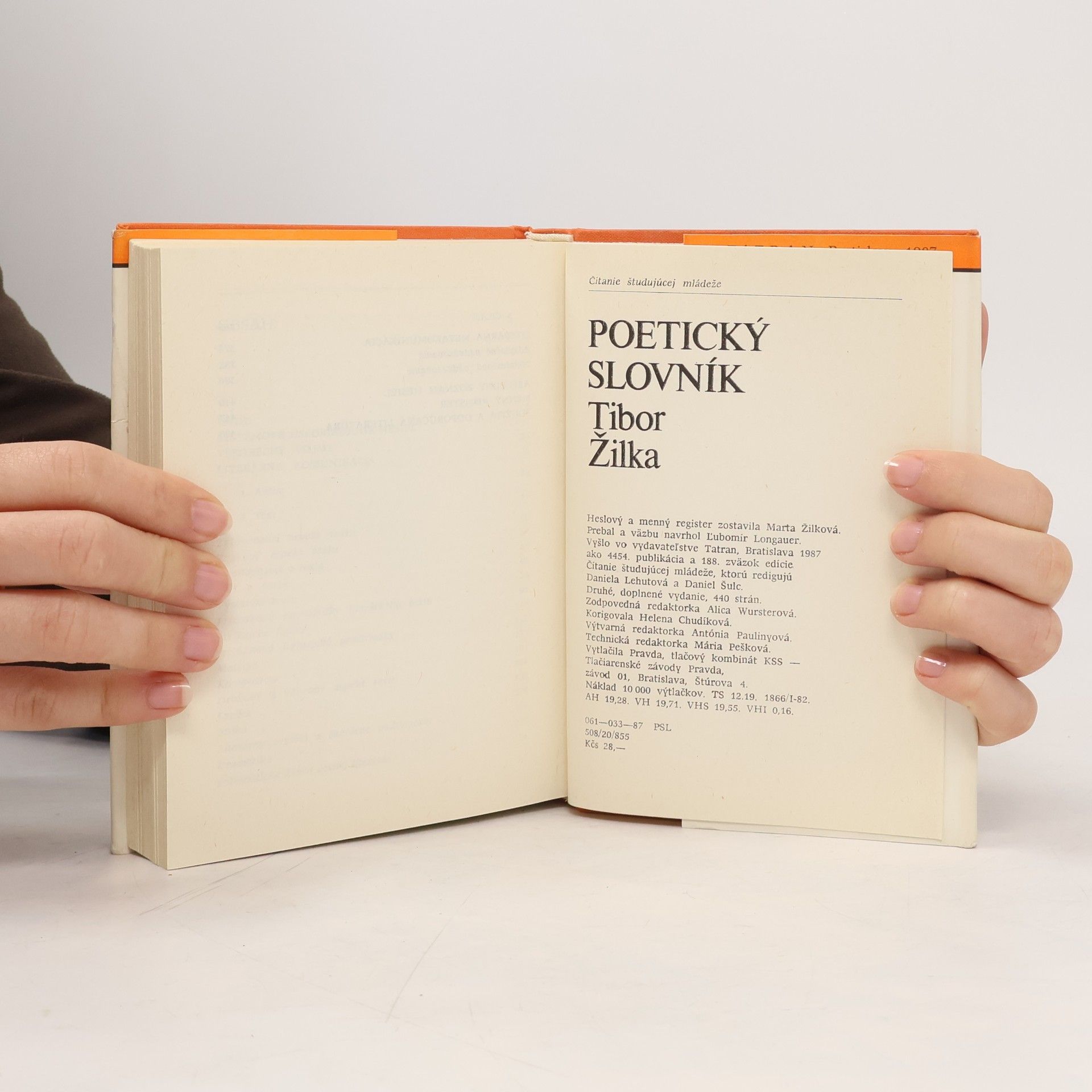 Tibor Žilka Poetický slovník