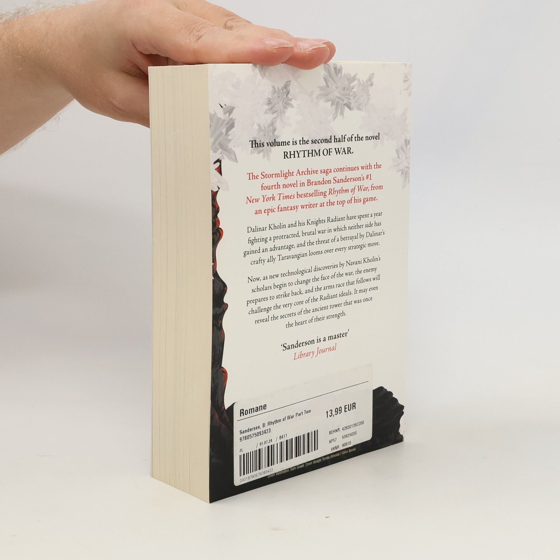 Brandon Sanderson Rhythm of War - Book Four, Part Two