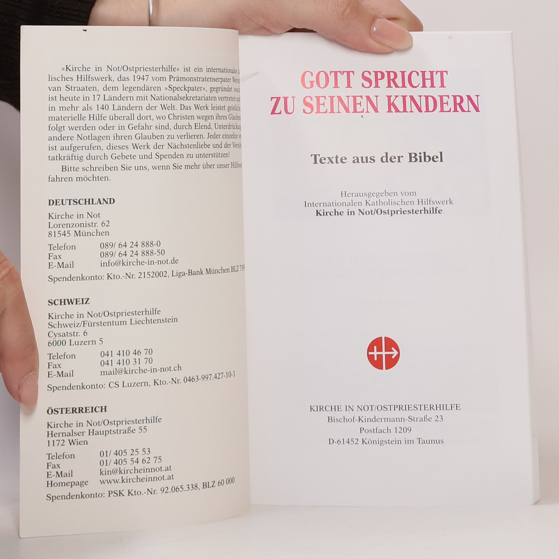 Kolektiv autorů Gott spricht zu seinen Kindern. Texte aus der Bibel