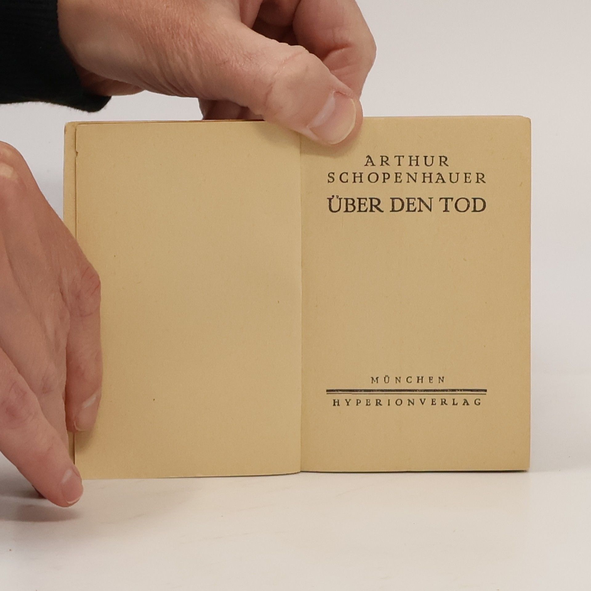 Arthur Schopenhauer Über den Tod