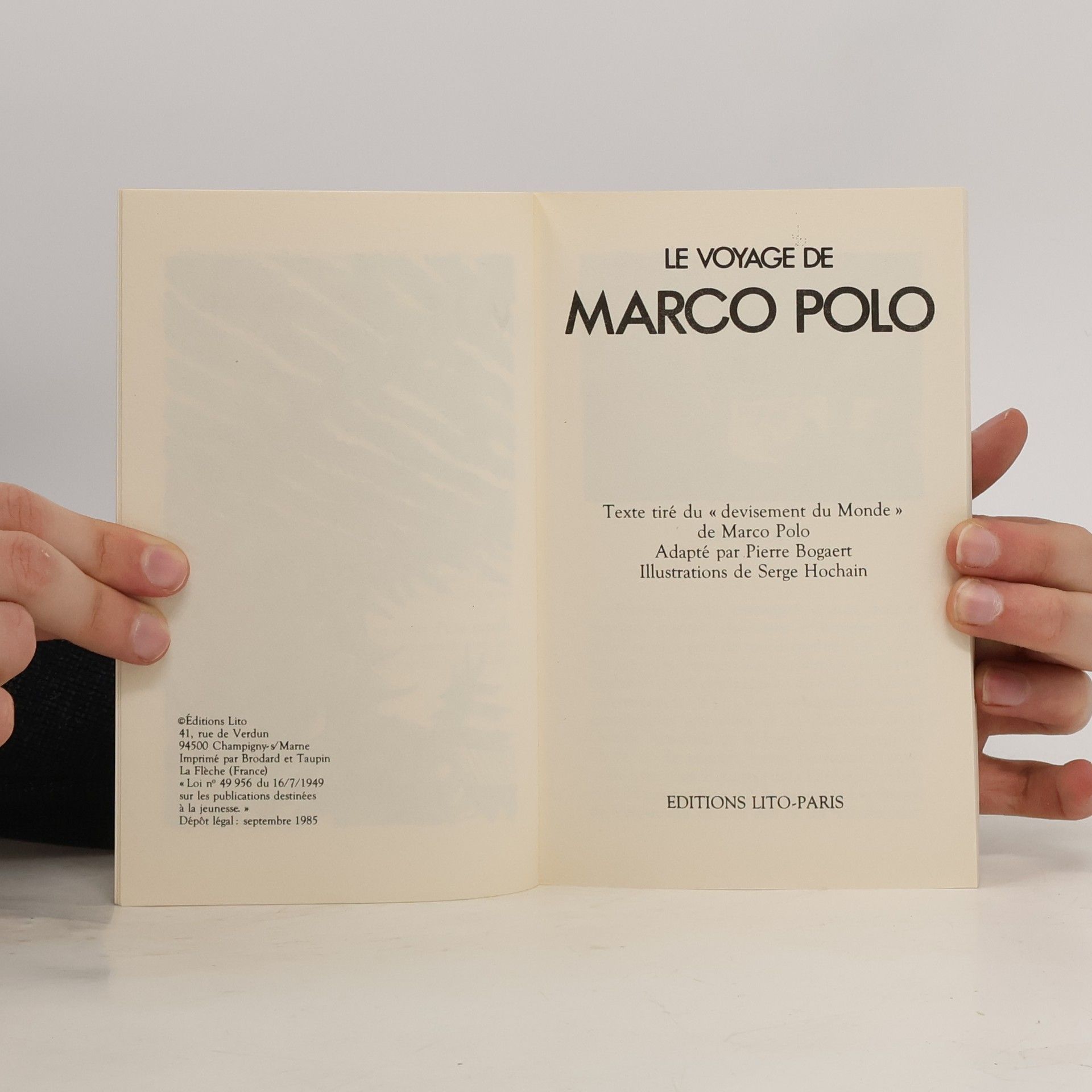 Pierre-Maurice Bogaert Le voyage de Marco Polo