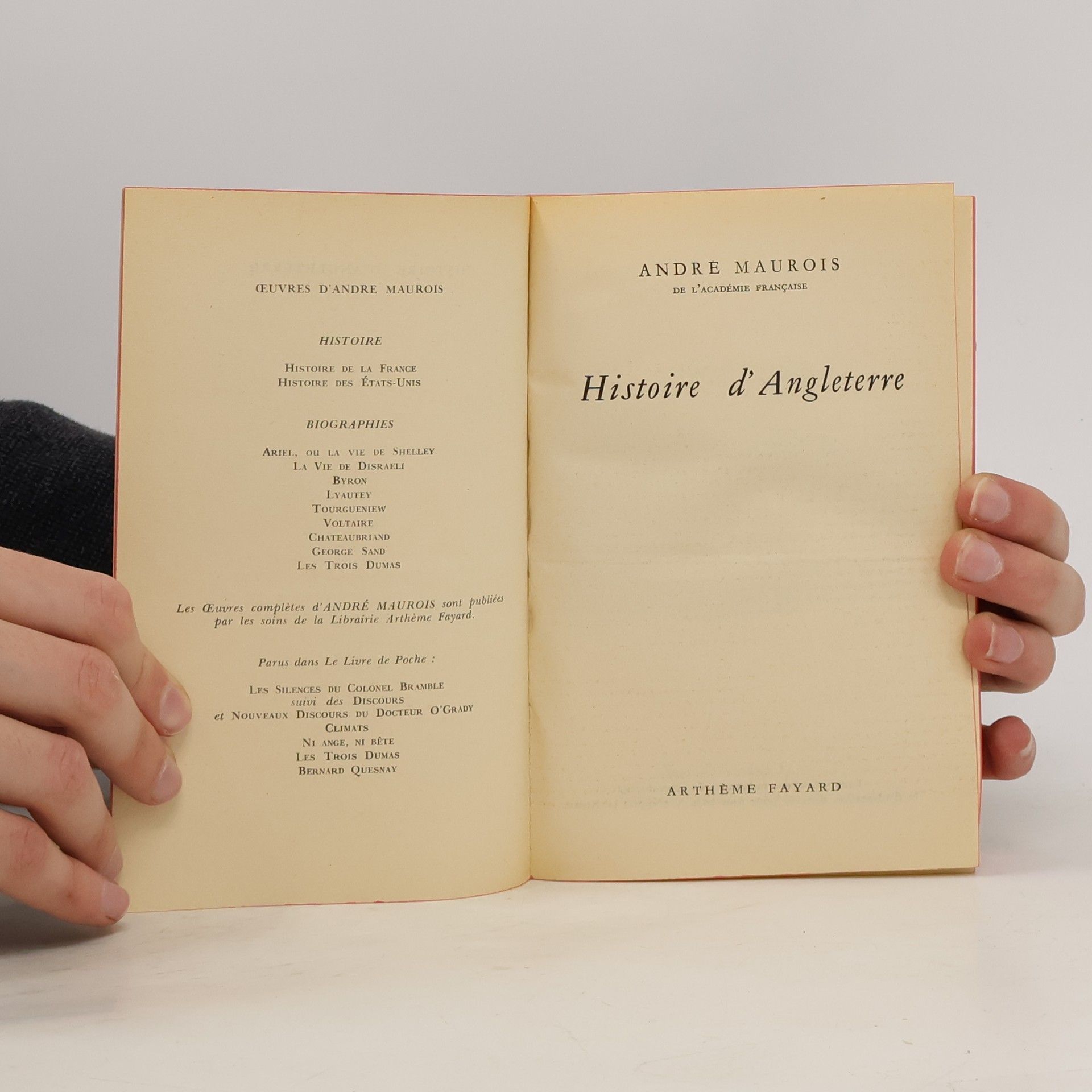 André Maurois Histoire d'Angleterre