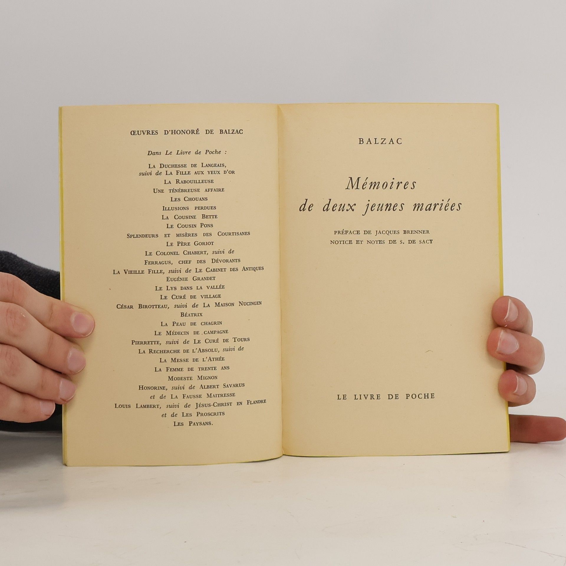 Honoré de Balzac Mémoires de deux jeunes mariées