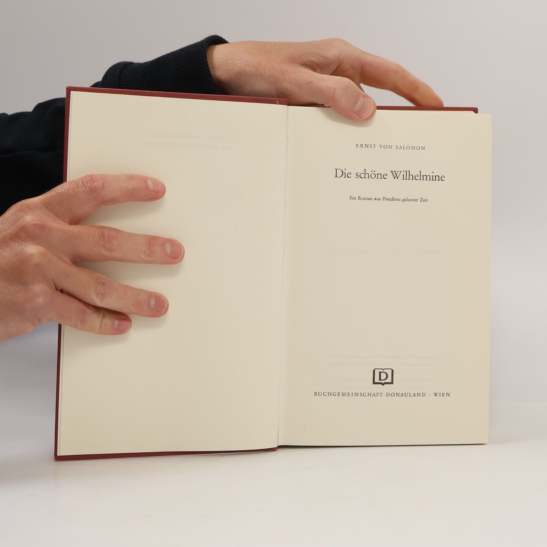 Ernst von Salomon Die Schöne Wilhelmine