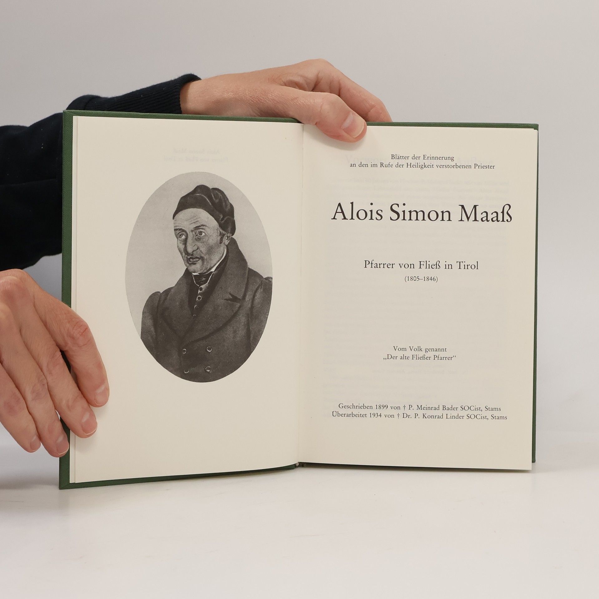 Simon Alois Maaß Der alte Fließer Pfarrer