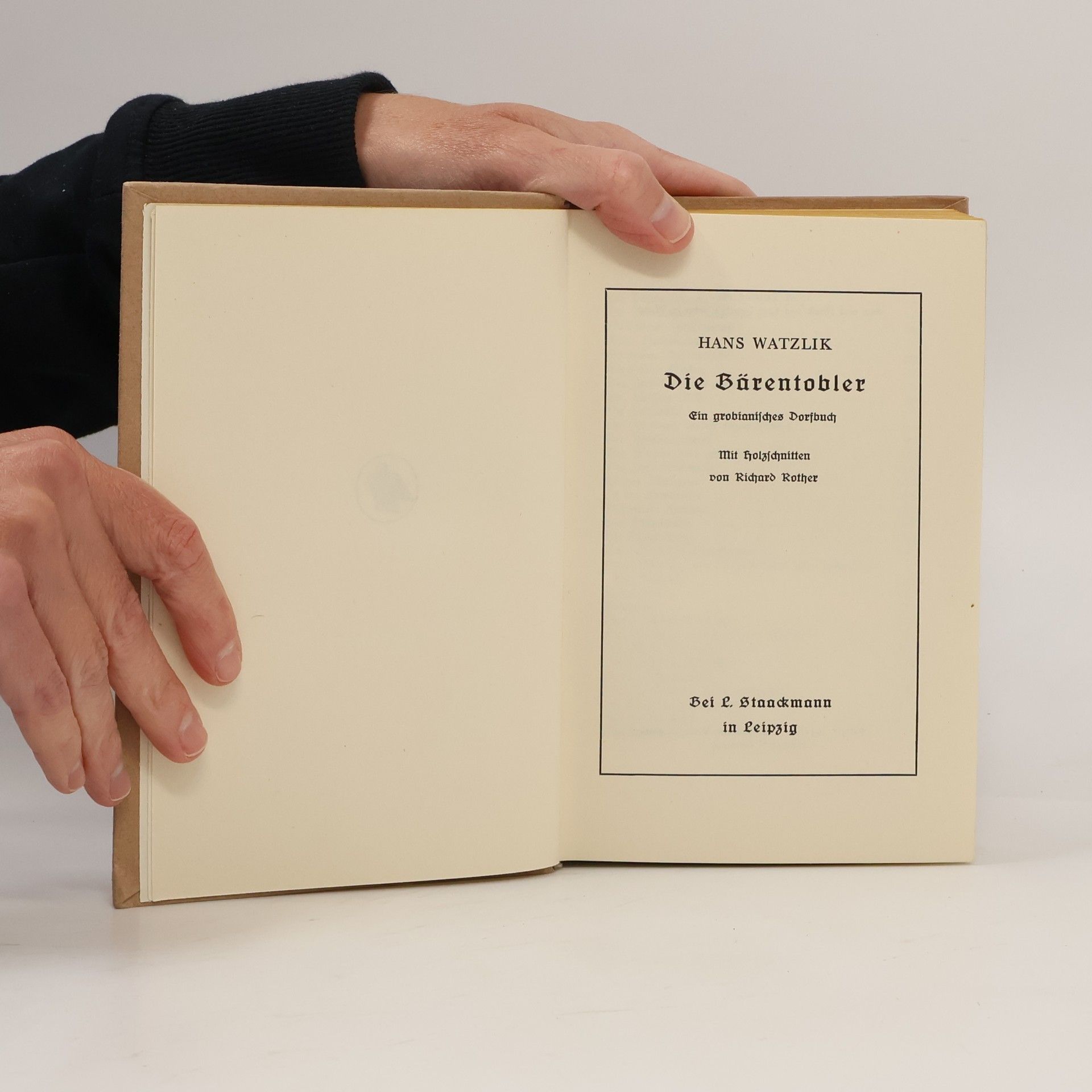 Hans Watzlik Die Bärentobler