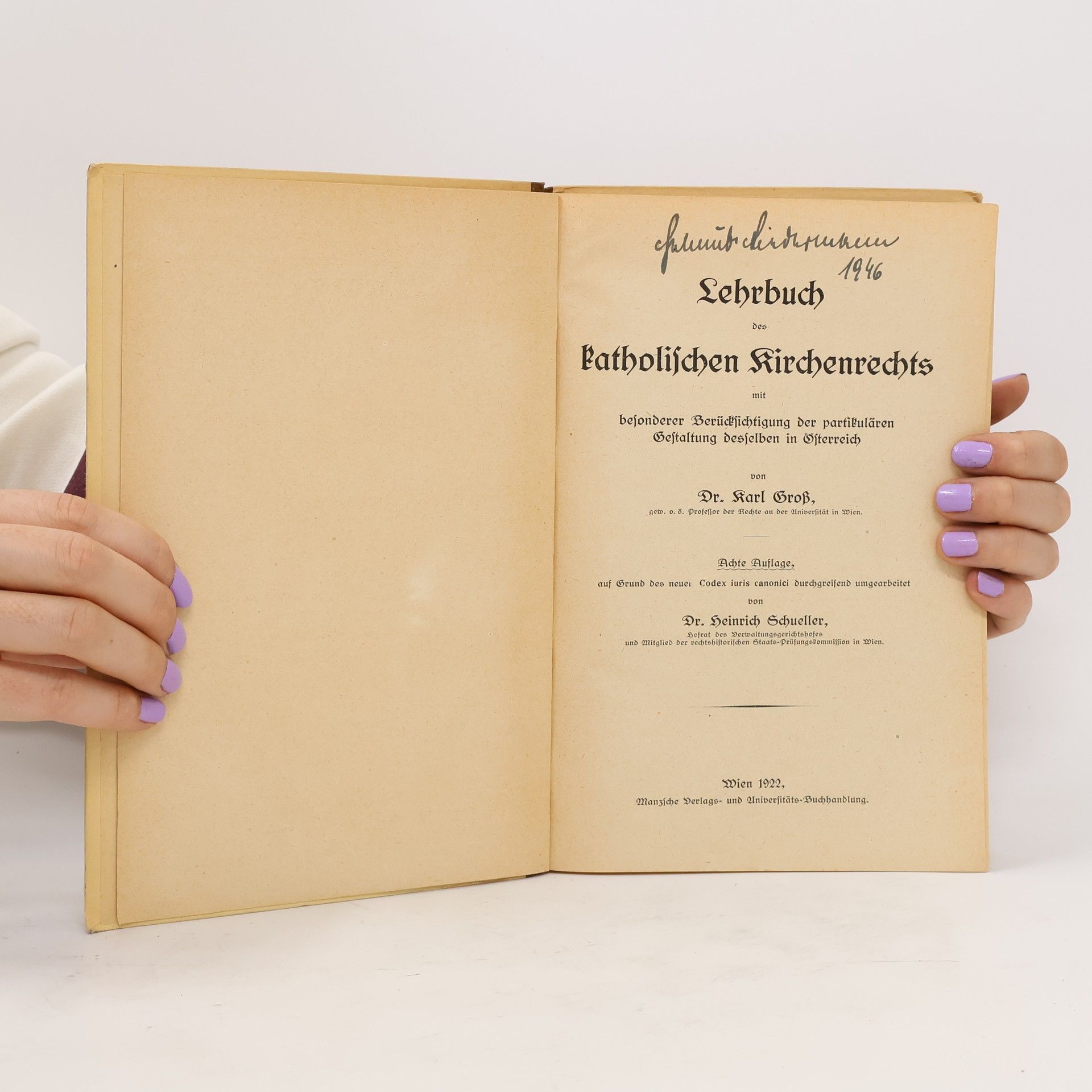 Karl Gross Lehrbuch des katholischen Kirchenrechts