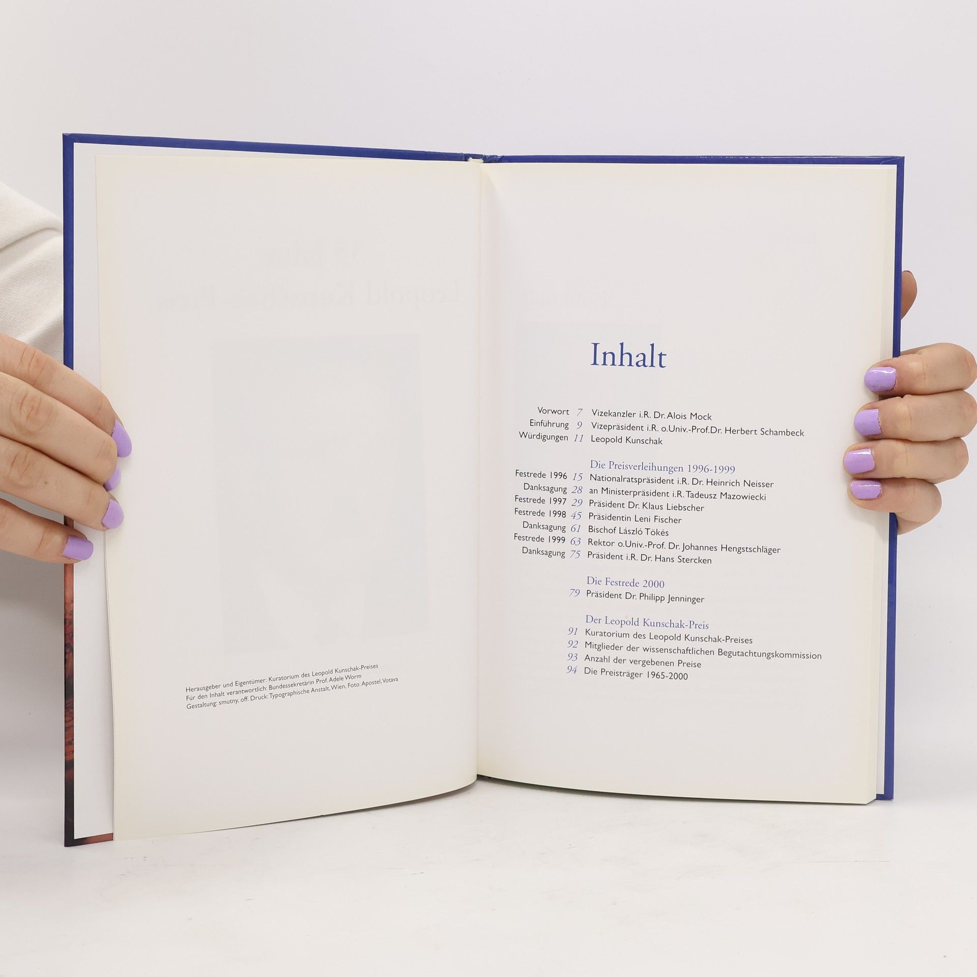 Autorenkollektiv 35 Jahre Leopold Kunschak-Preis