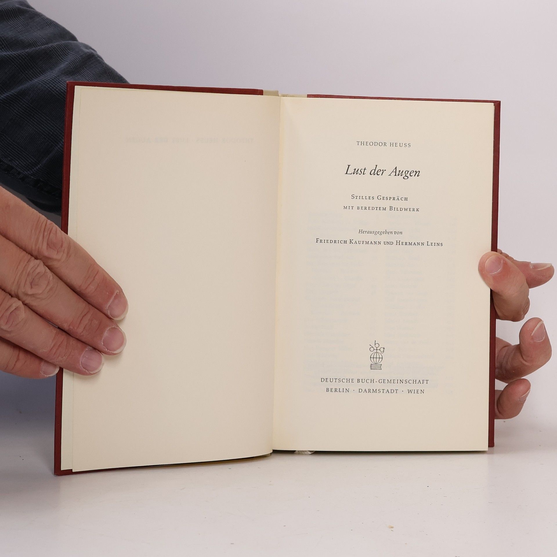 Theodor Heuss Lust der Augen