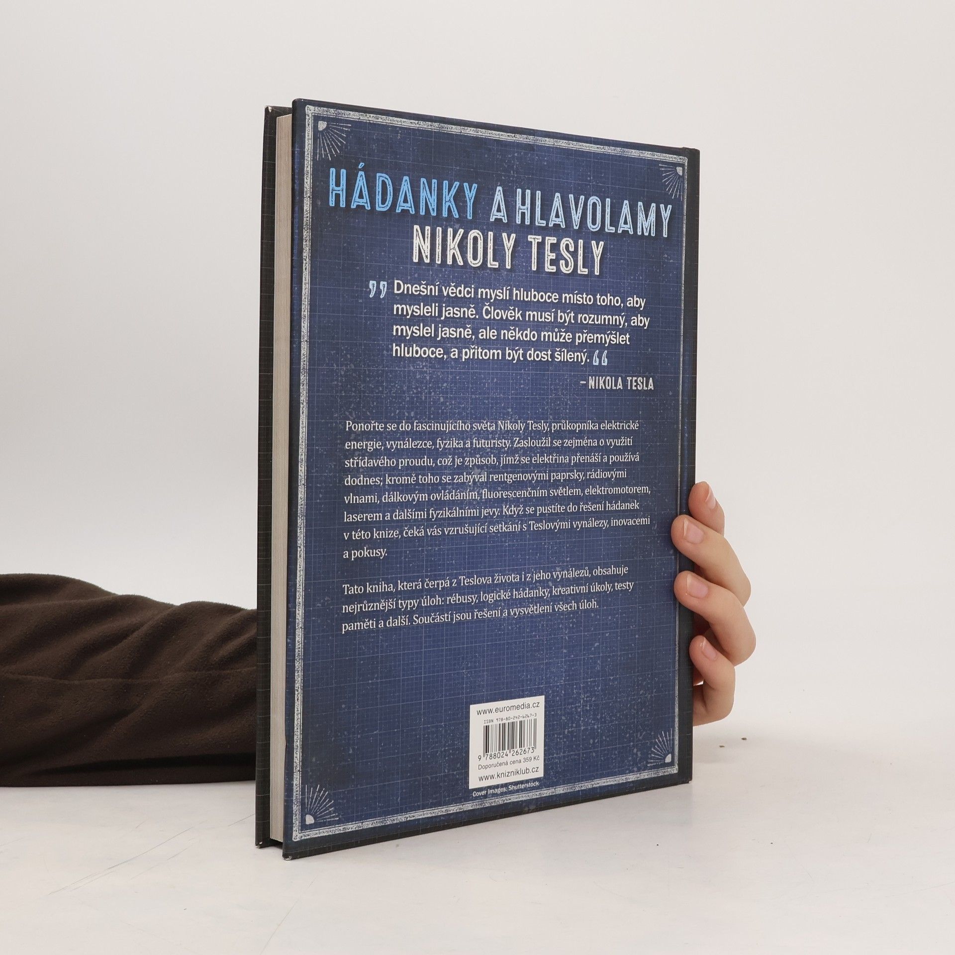 Richard Wolfrik Galland Hádanky a hlavolamy Nikoly Tesly. Elektrizující sbírka úloh, šifer a hádanek