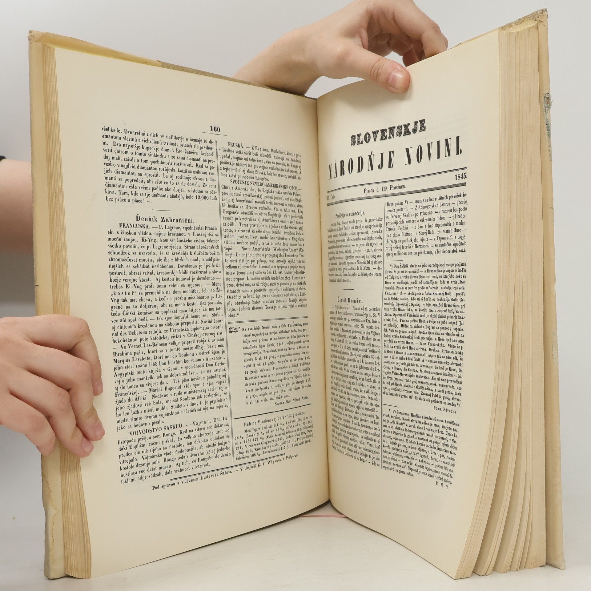 Autores varios Slovenskje národňje novini I.-II. (1845-1848)