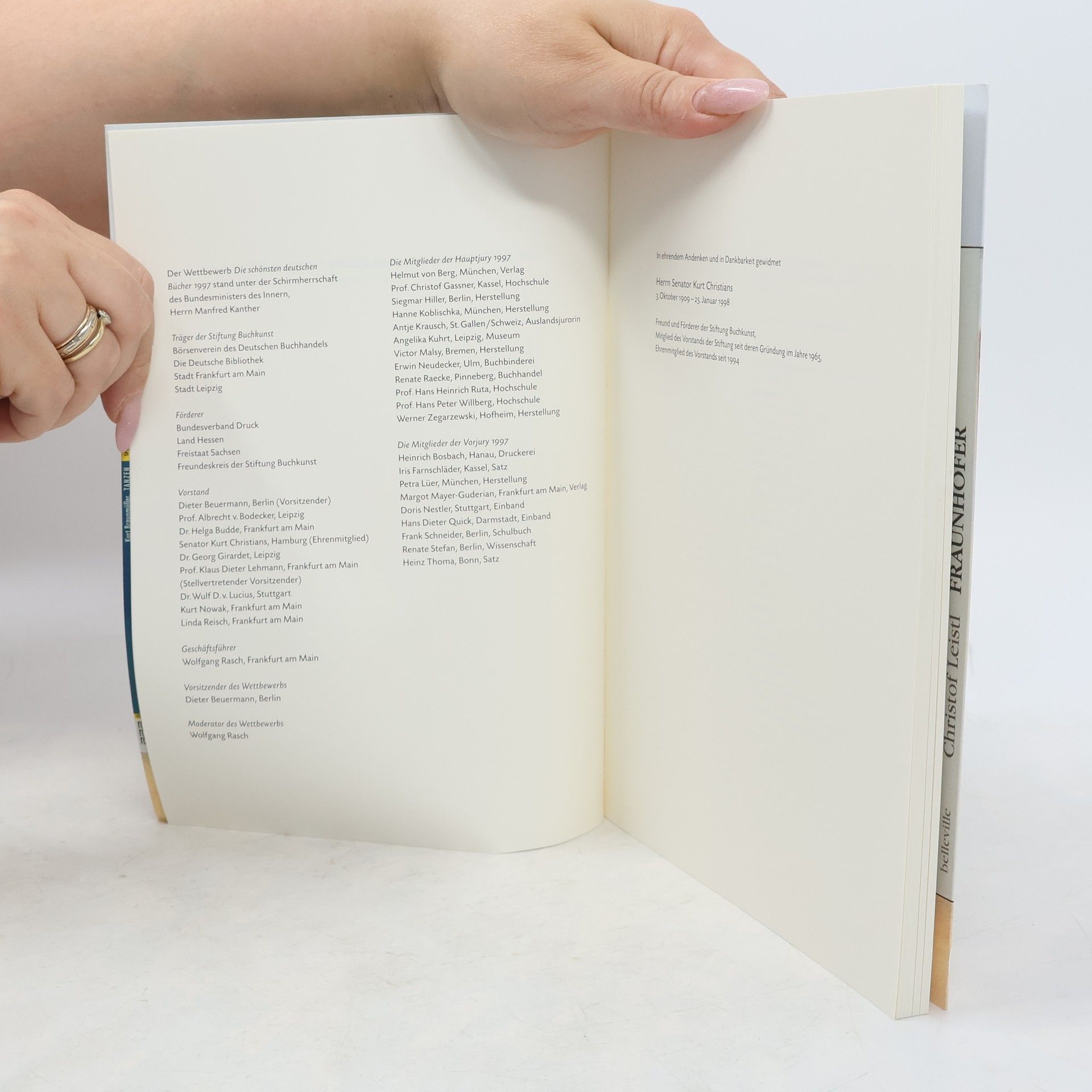 Autorenkollektiv Die schönsten deutschen Bücher 1997