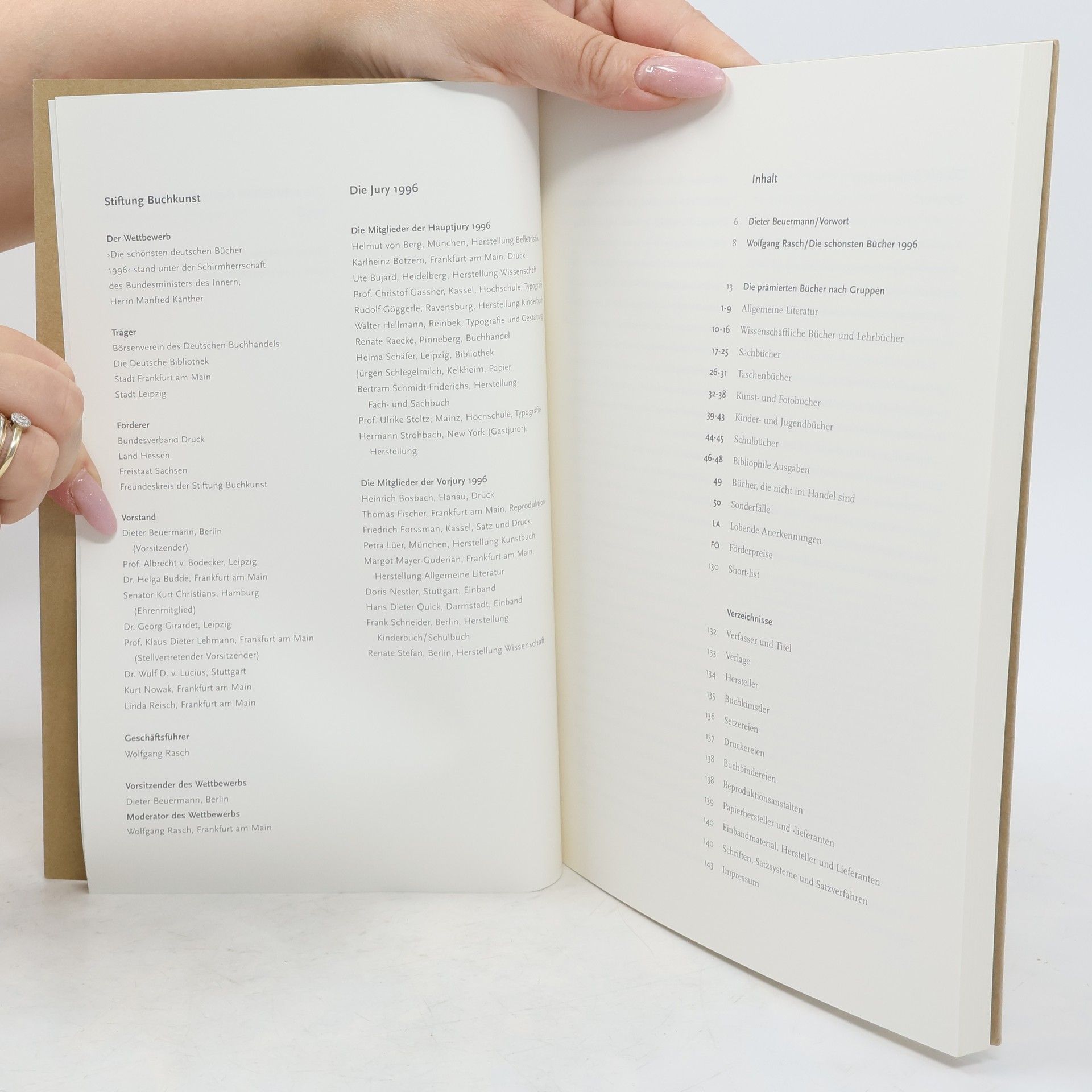 Autorenkollektiv Die schönsten deutschen Bücher 1996