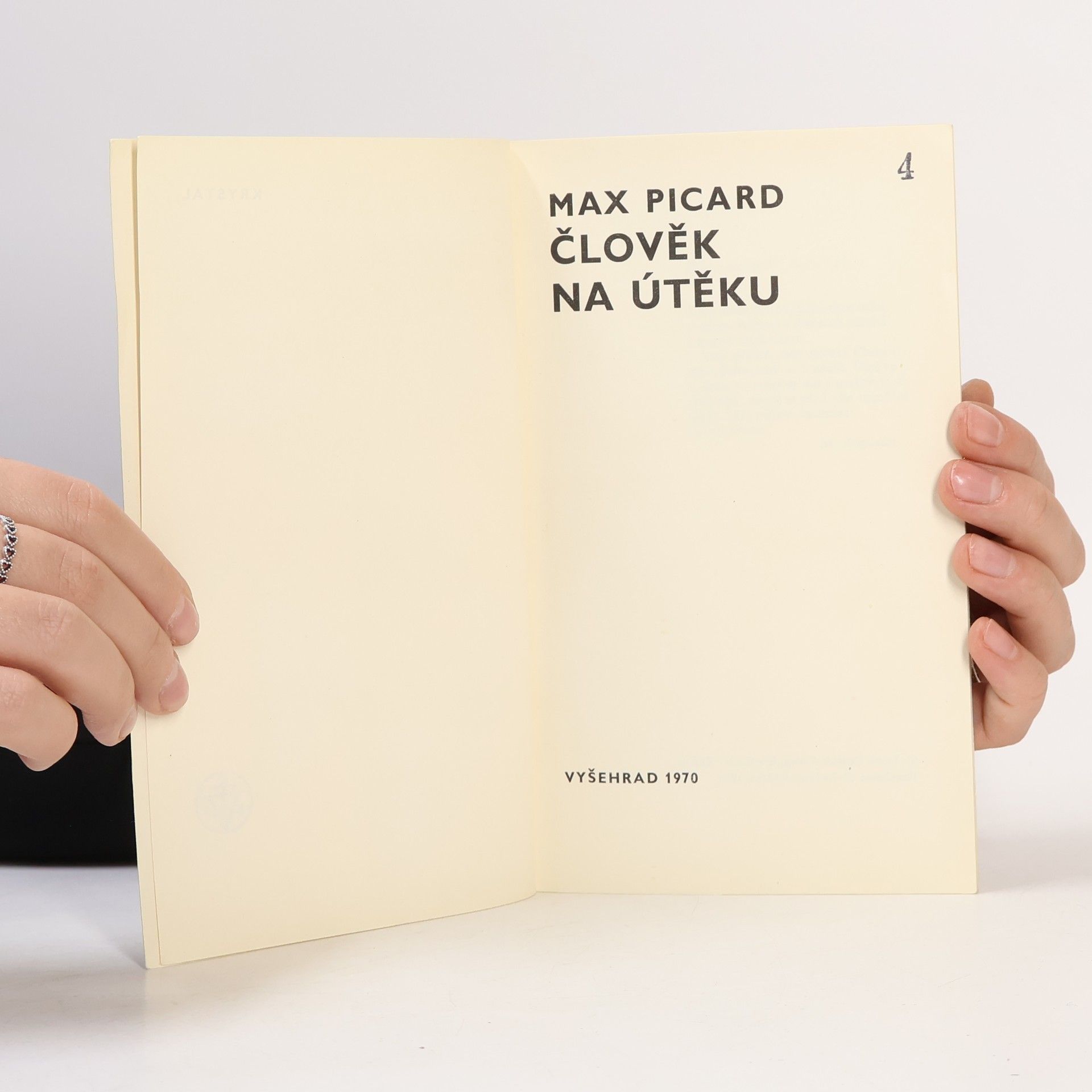 Max Picard Člověk na útěku