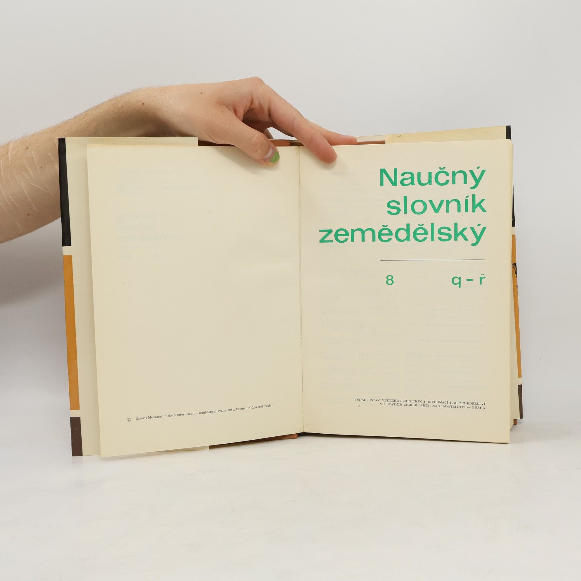 Autorenkollektiv Naučný slovník zemědělský 8. Q-Ř