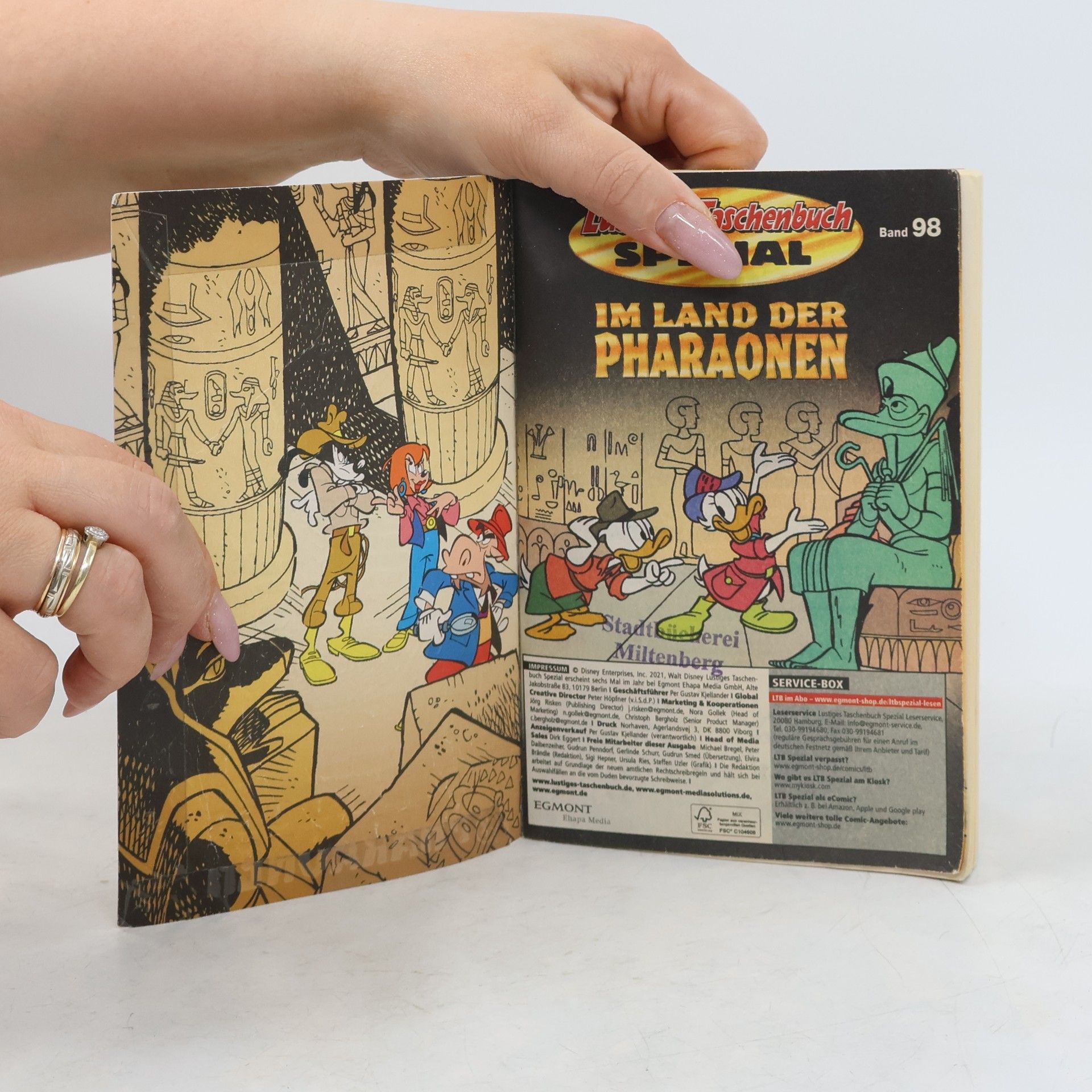 Walt Disney Lustiges Taschenbuch Spezial Band 98. Im Land der Pharaonen
