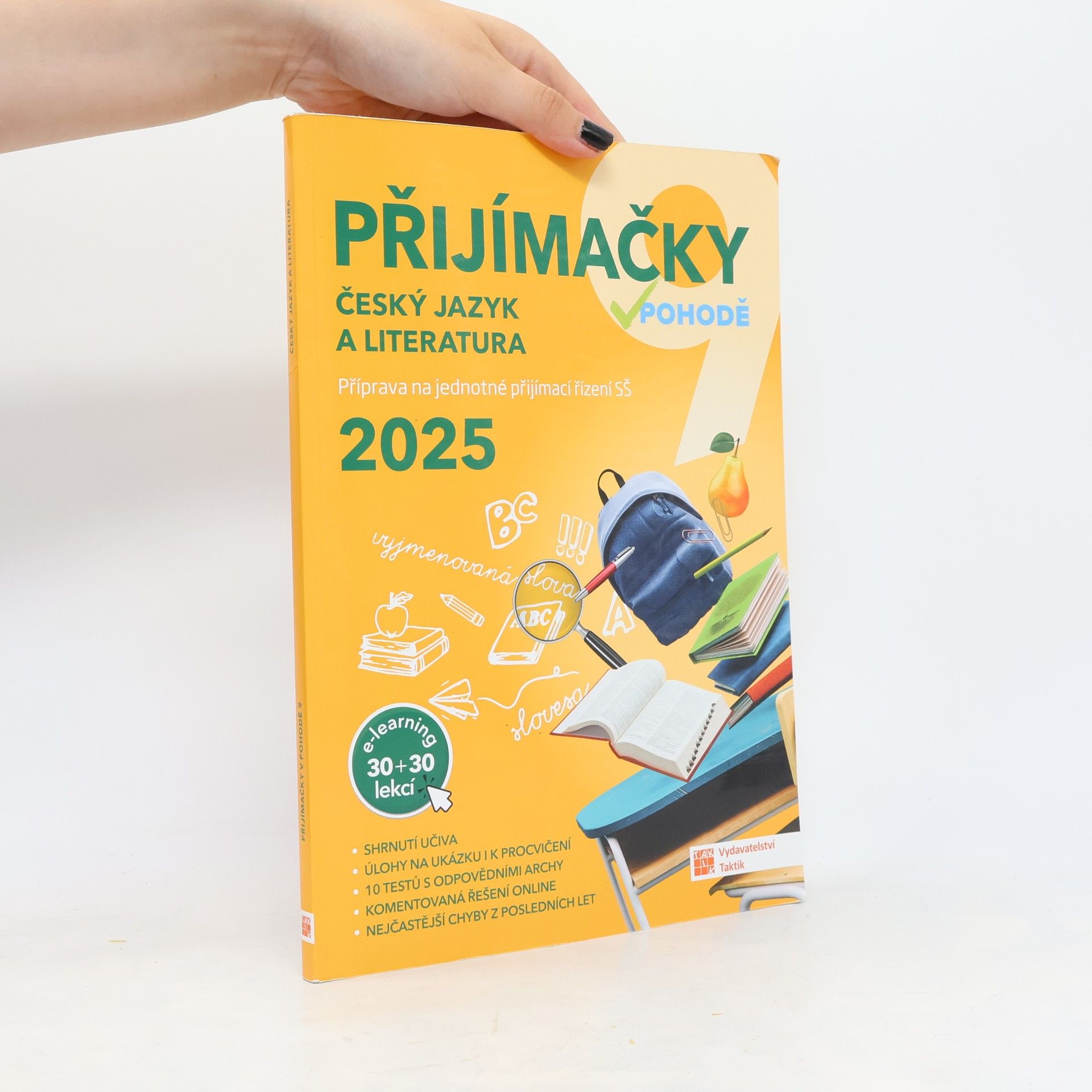 Kolektiv autorů Přijímačky 9 Český jazyk a literatura + E-learning 2025