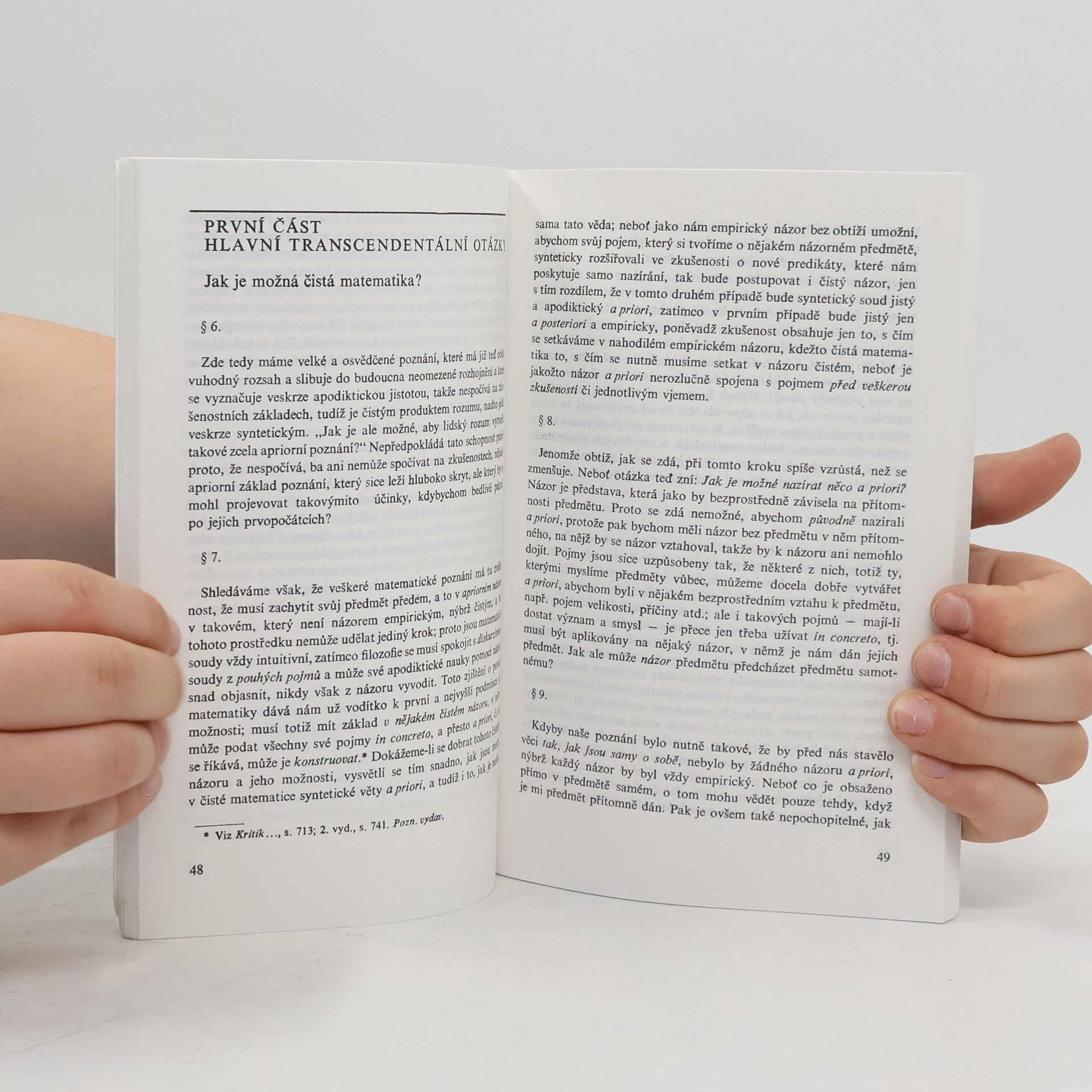 Immanuel Kant Prolegomena ke každé příští metafyzice, jež se bude moci stát vědou