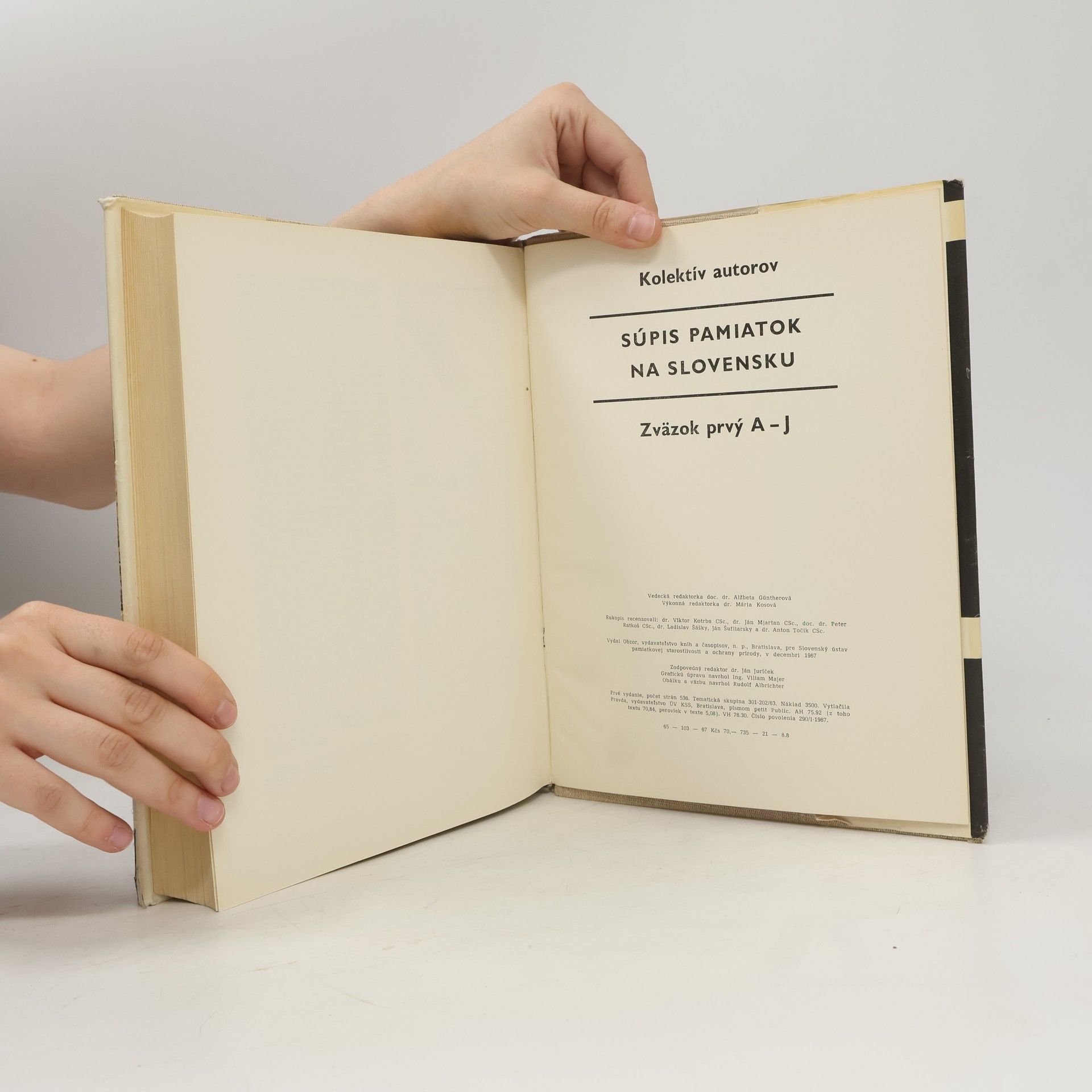 Autorenkollektiv Súpis pamiatok na Slovensku 1. A-J