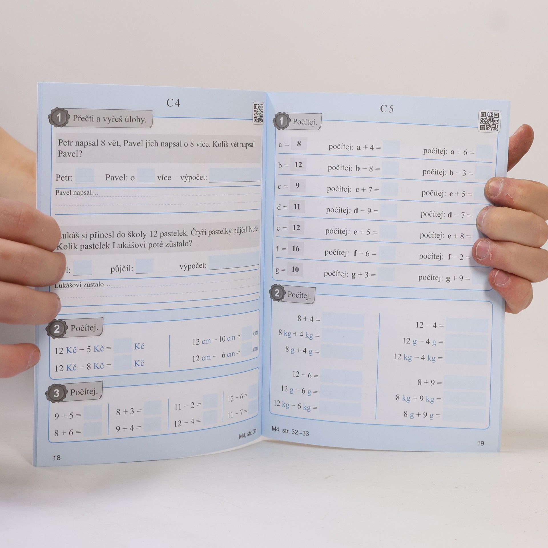 Alena Bára Doležalová Matýskova matematika, 4. díl, Počítání do dvaceti s přechodem přes desítku