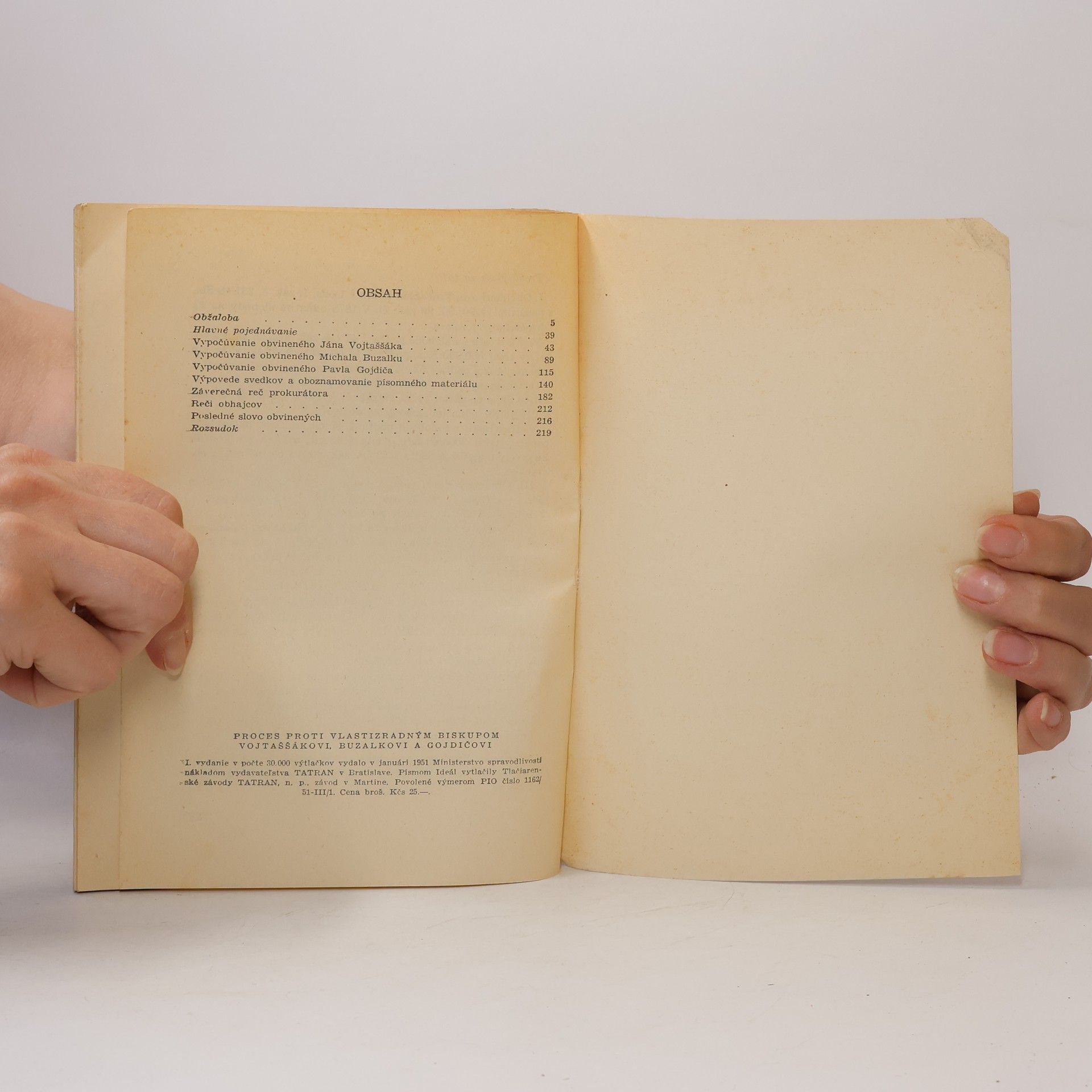Autorenkollektiv Proces proti vlastizradným biskupom Vojtašákovi, Buzalkovi, Gojdičovi