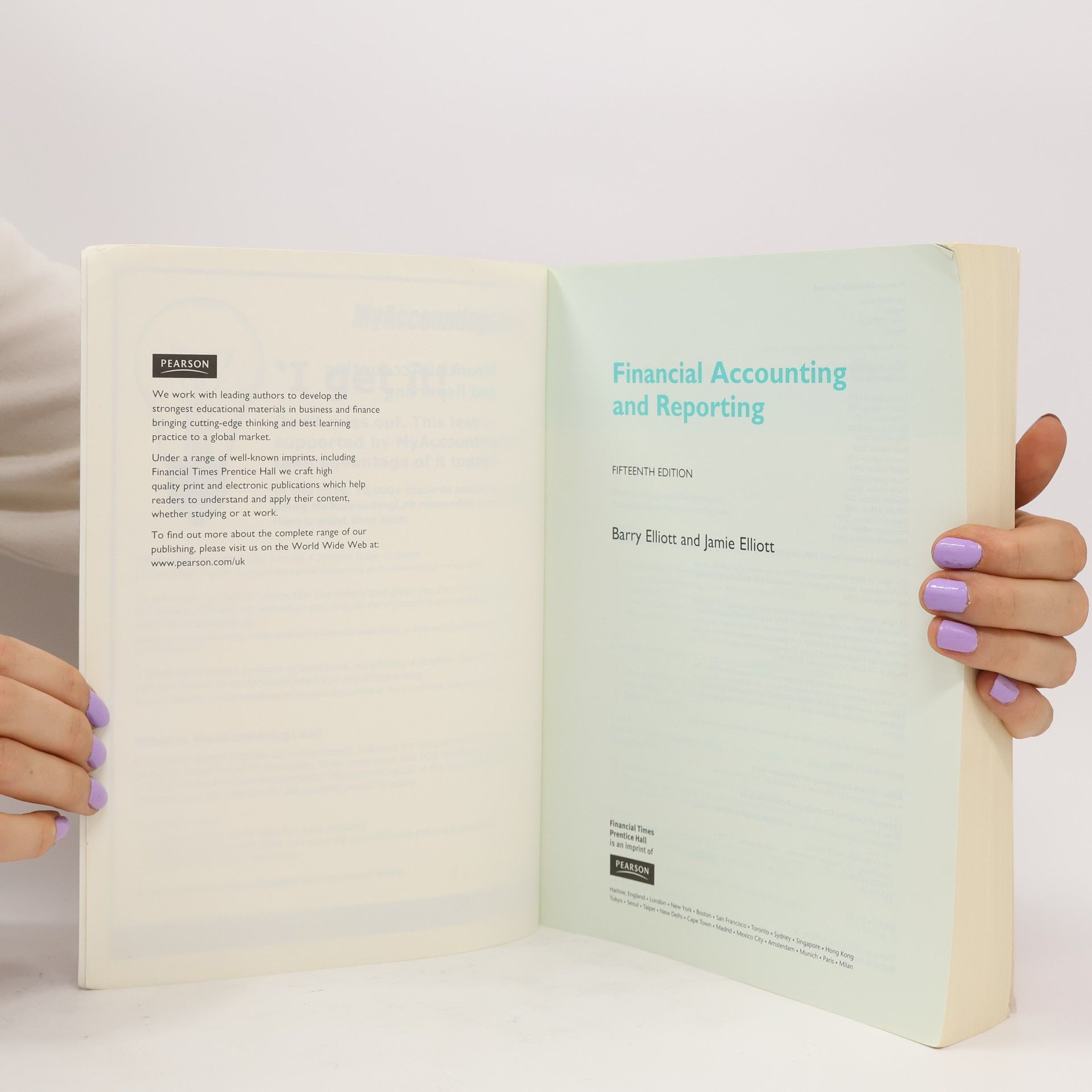 Barry Elliott Financial Accounting and Reporting